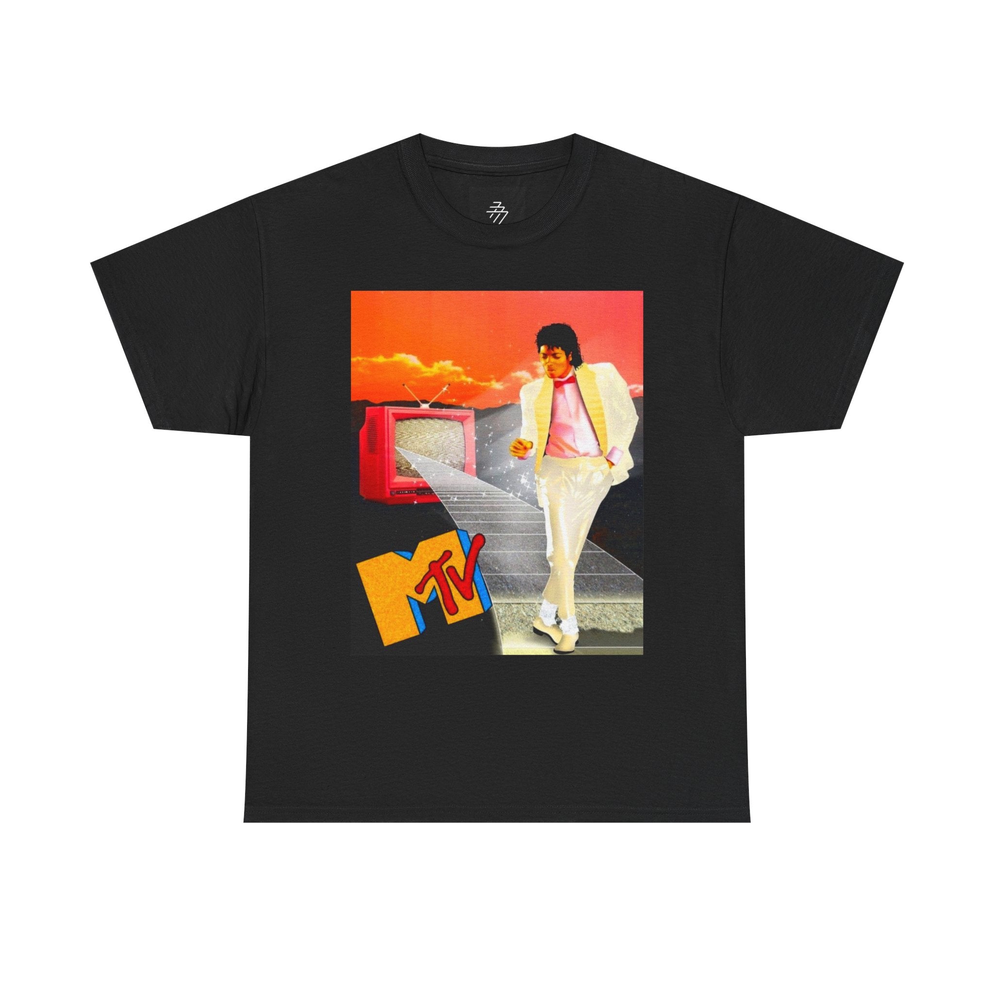 Retro MTV Michael Jackson Tee — 80s Pop Icon Graphic T-Shirt