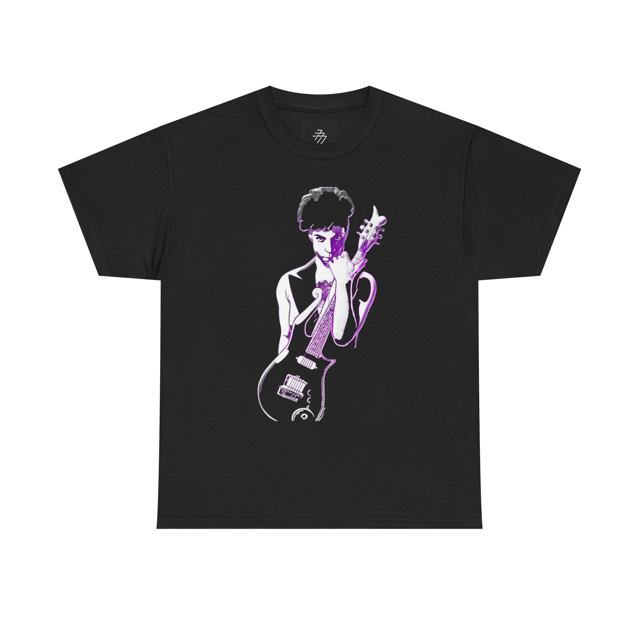 Symbol Graphic Tee — Purple Rain Tribute Guitar Portrait