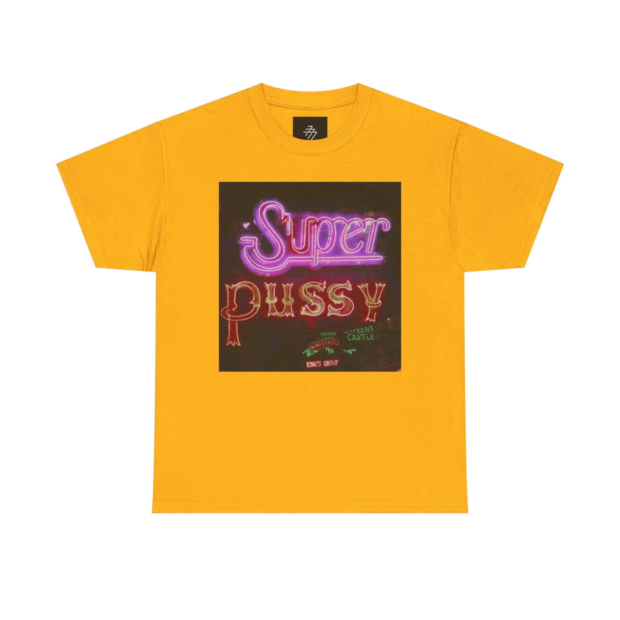 T-Shirt — 'Super Pussy' Neon Sign Graphic Tee