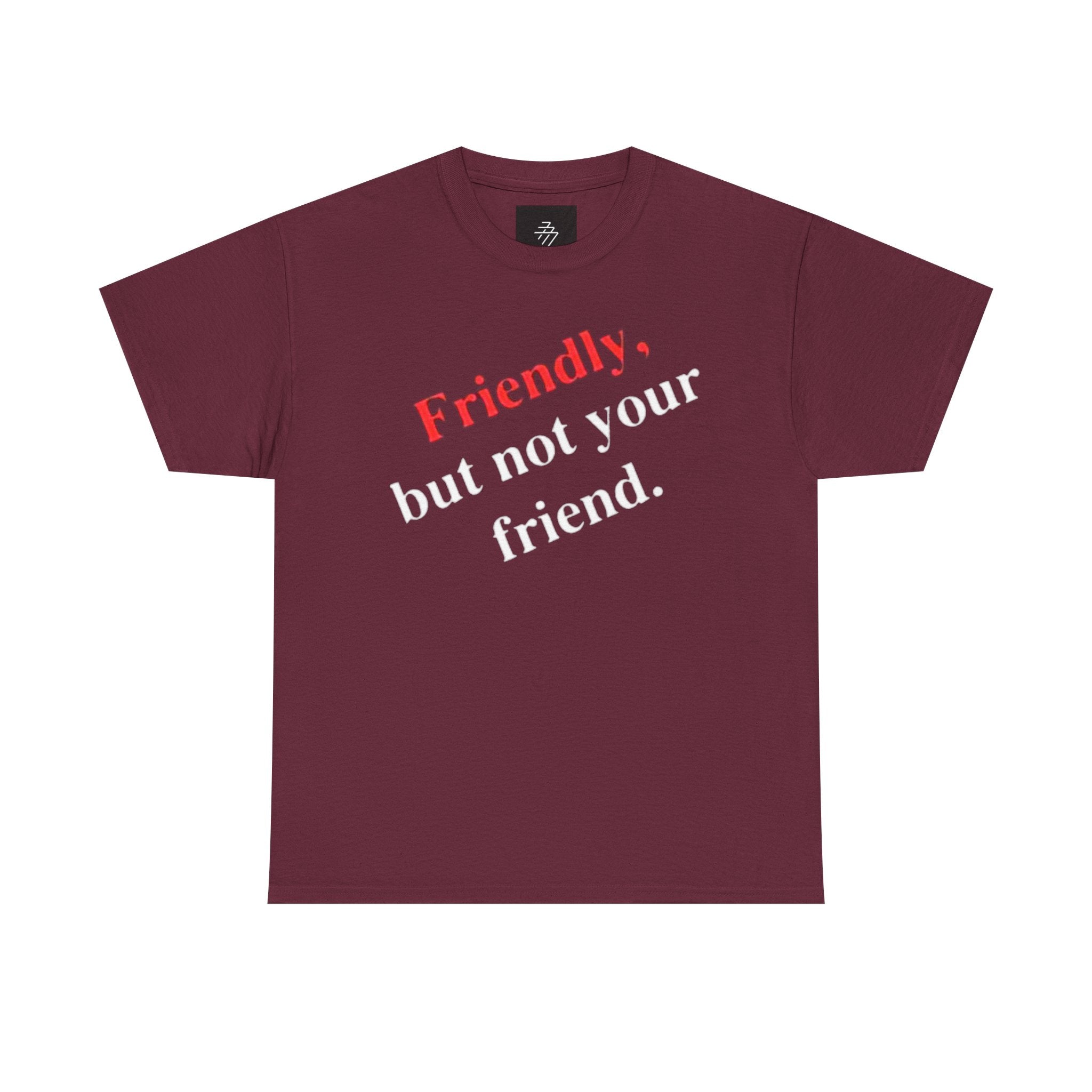 Friendly But Not Your Friend Tee — Sassy Statement Graphic T-Shirt
