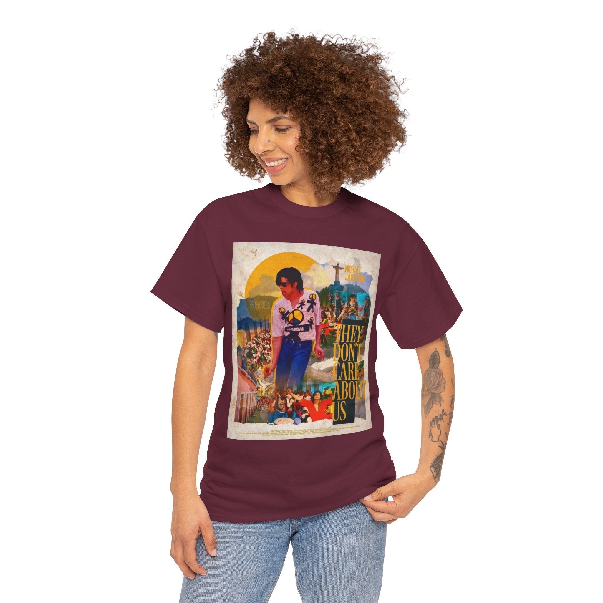 Graphic Tee — "They Don’t Care About Us" Retro Protest Design