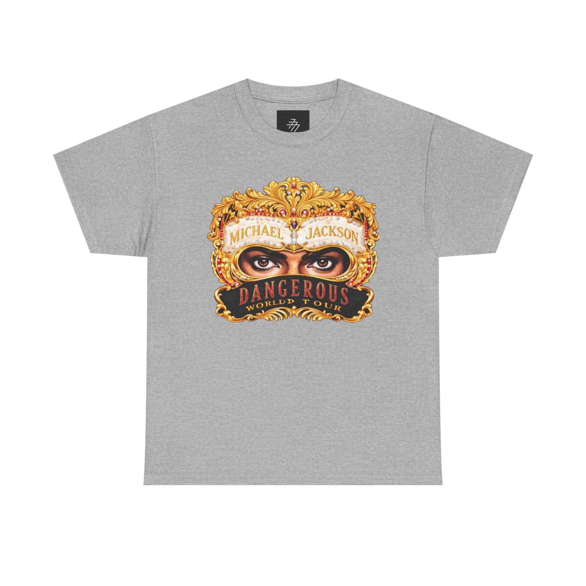 Graphic Tee — 'Dangerous' Mask Eyes Vintage Album Art