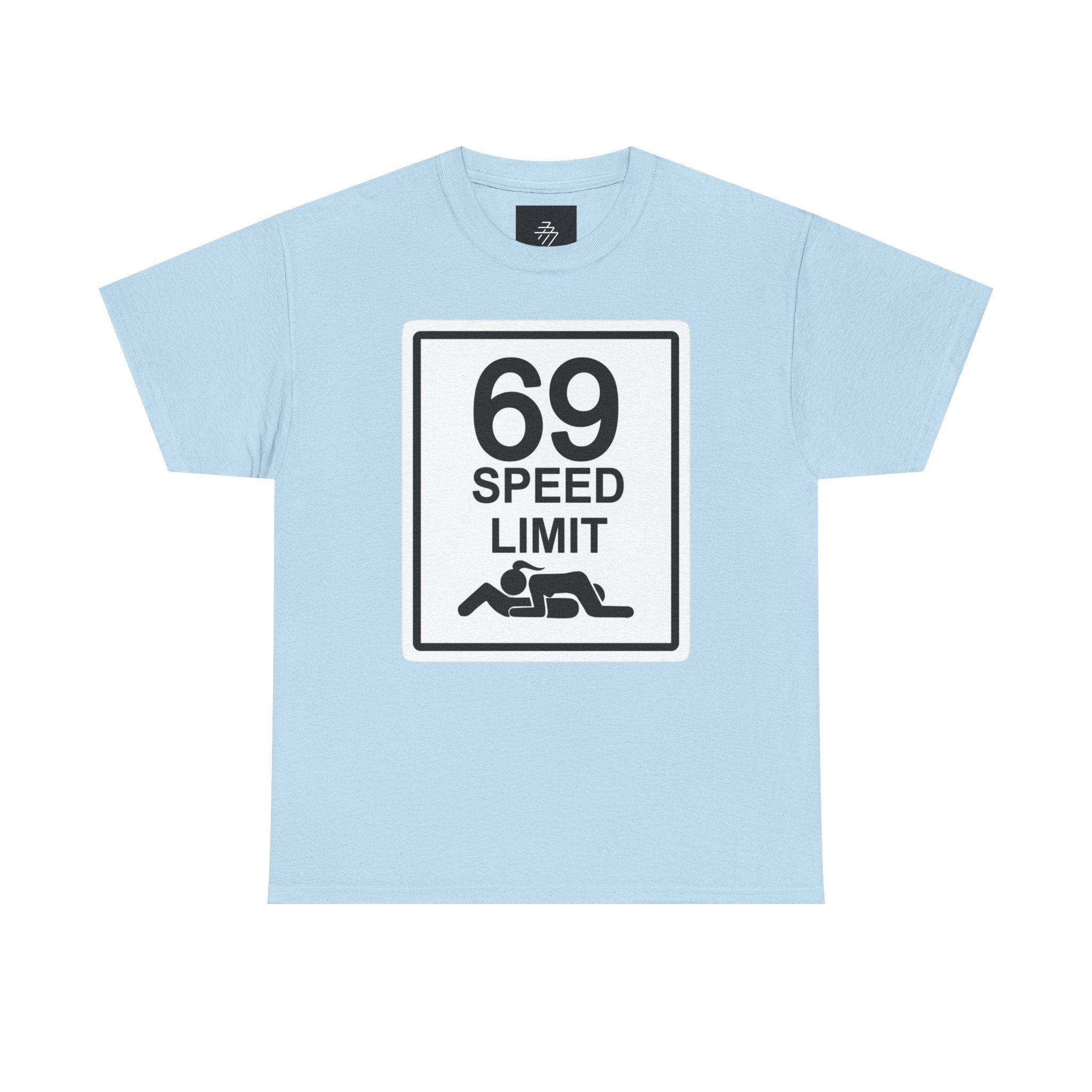 Graphic Tee — "69 Speed Limit" Funny Road Sign T-Shirt