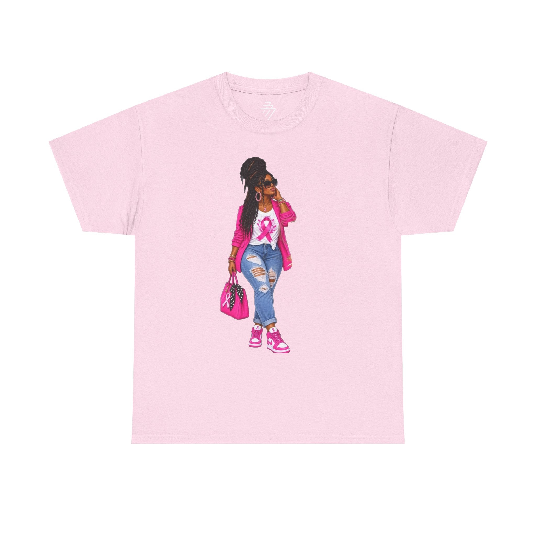 Pink Ribbon Girl Tee Breast Cancer Awareness