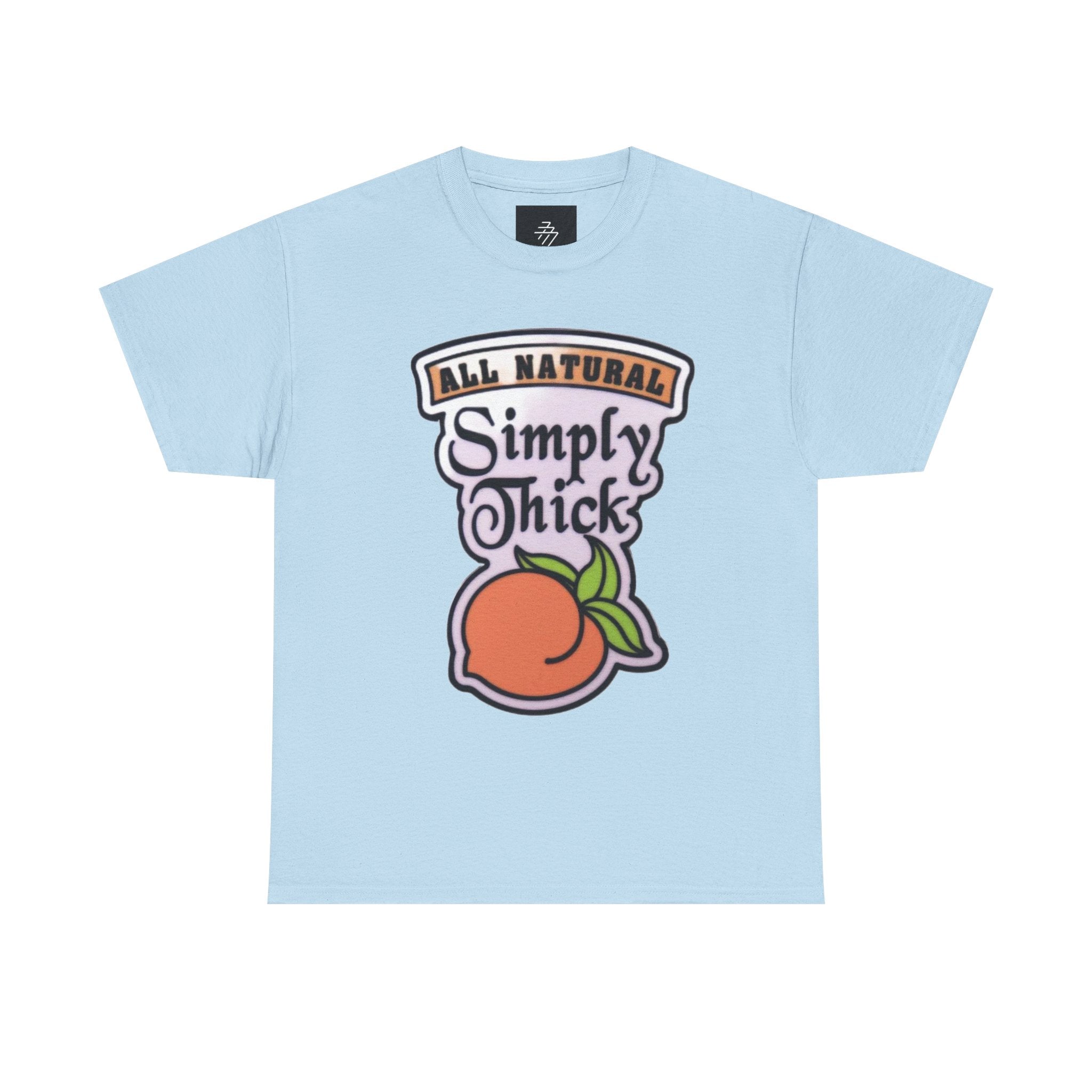 Simply Chicks 'All Natural' Peach Graphic Tee