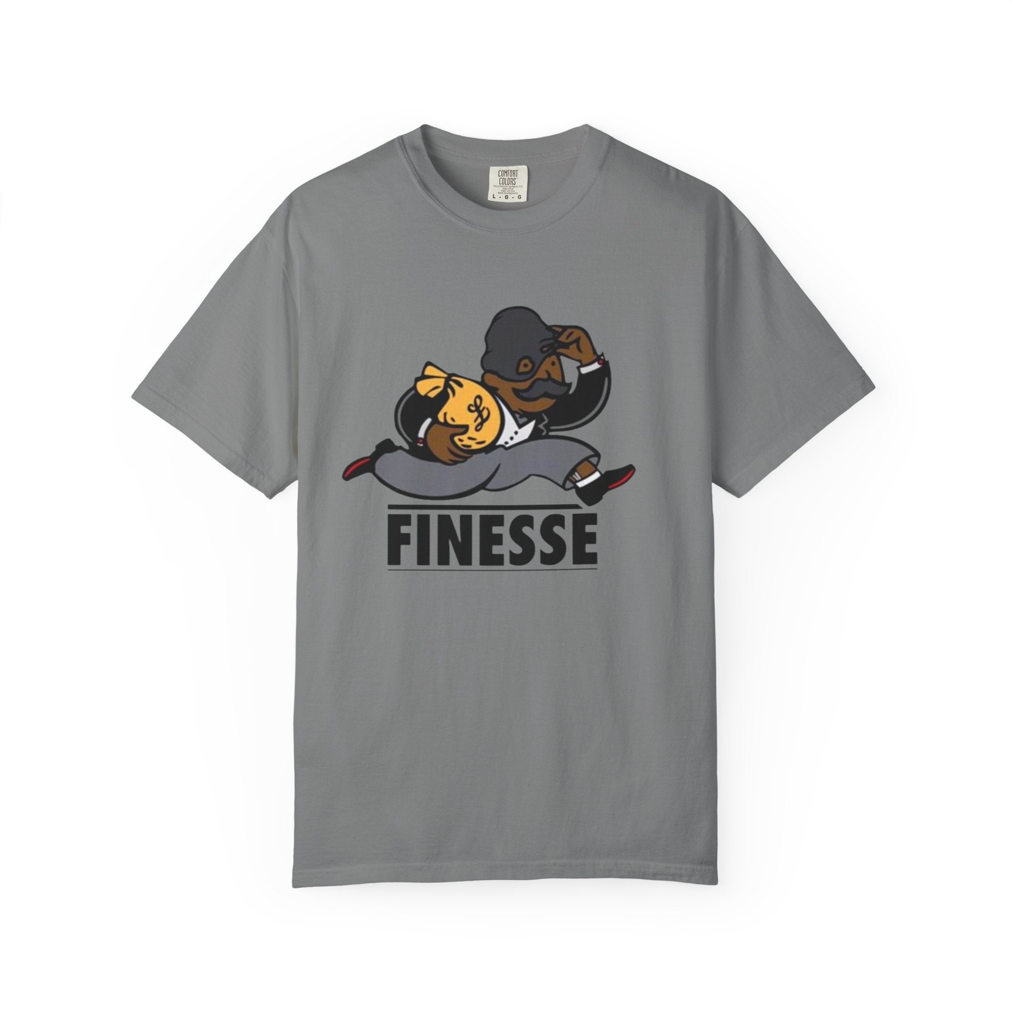 Finesse Running Character T-shirt | Retro Cartoon Sneaky Hustle Tee