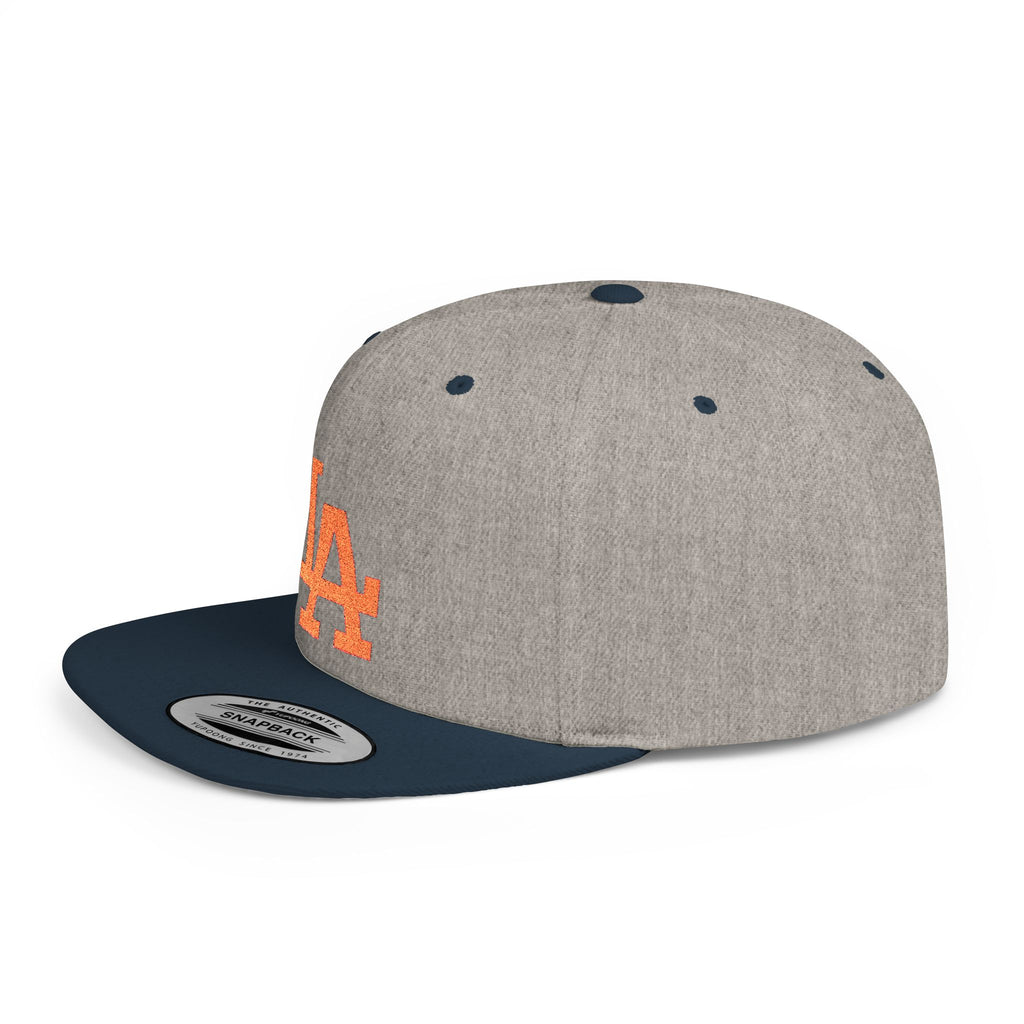LA Snapback Flat Bill Snapback | Los Angeles Baseball Cap