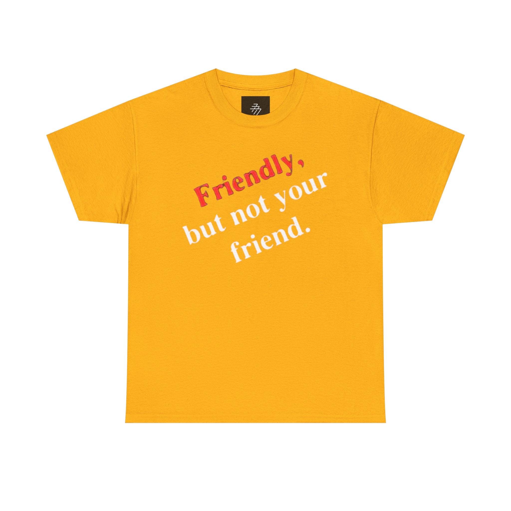 Friendly But Not Your Friend Tee — Sassy Statement Graphic T-Shirt