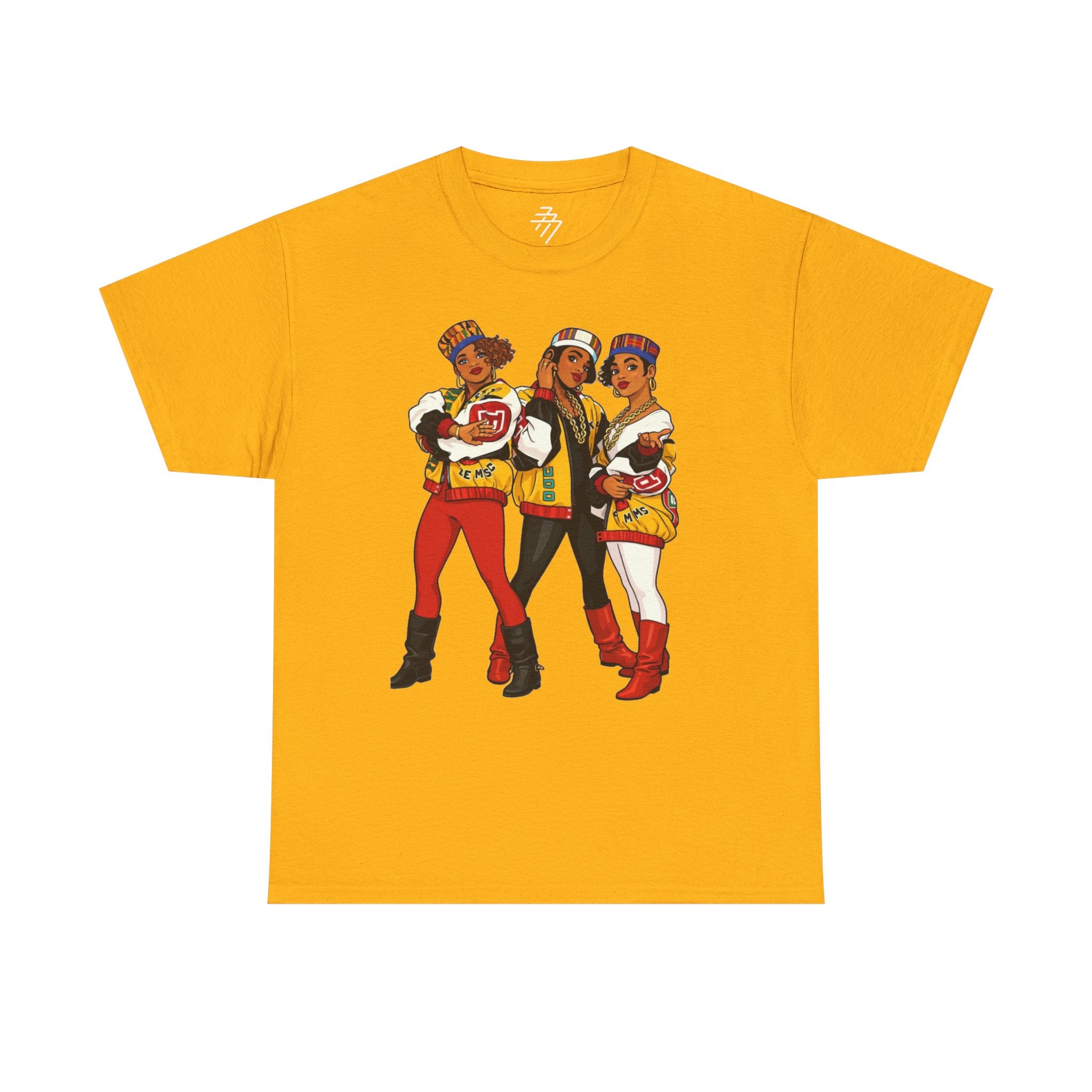 Retro Hip-Hop Crew Vintage 80s Female Rap Trio Salt N Pepa Graphic Tee