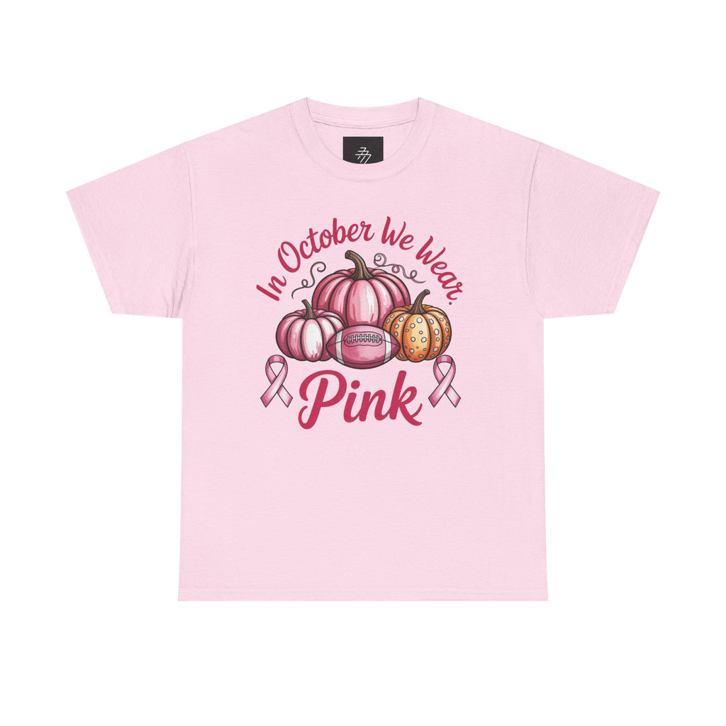 Breast Cancer Awareness “In October We Wear Pink” Pumpkin Design
