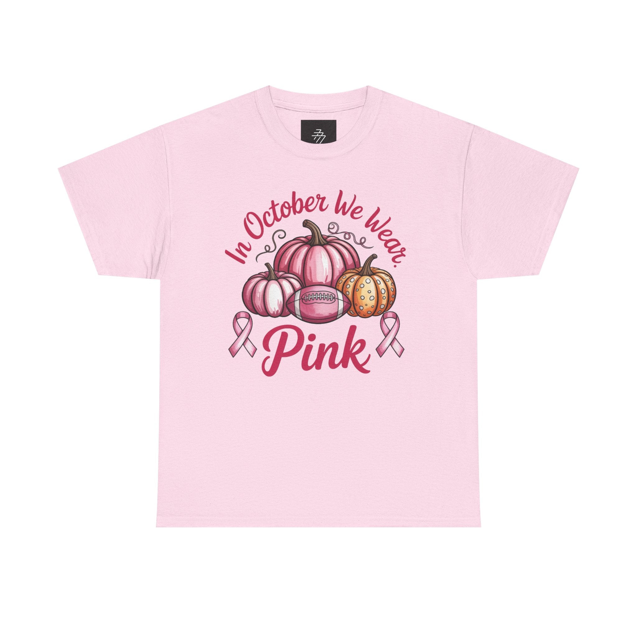 Breast Cancer Awareness “In October We Wear Pink” Pumpkin Design