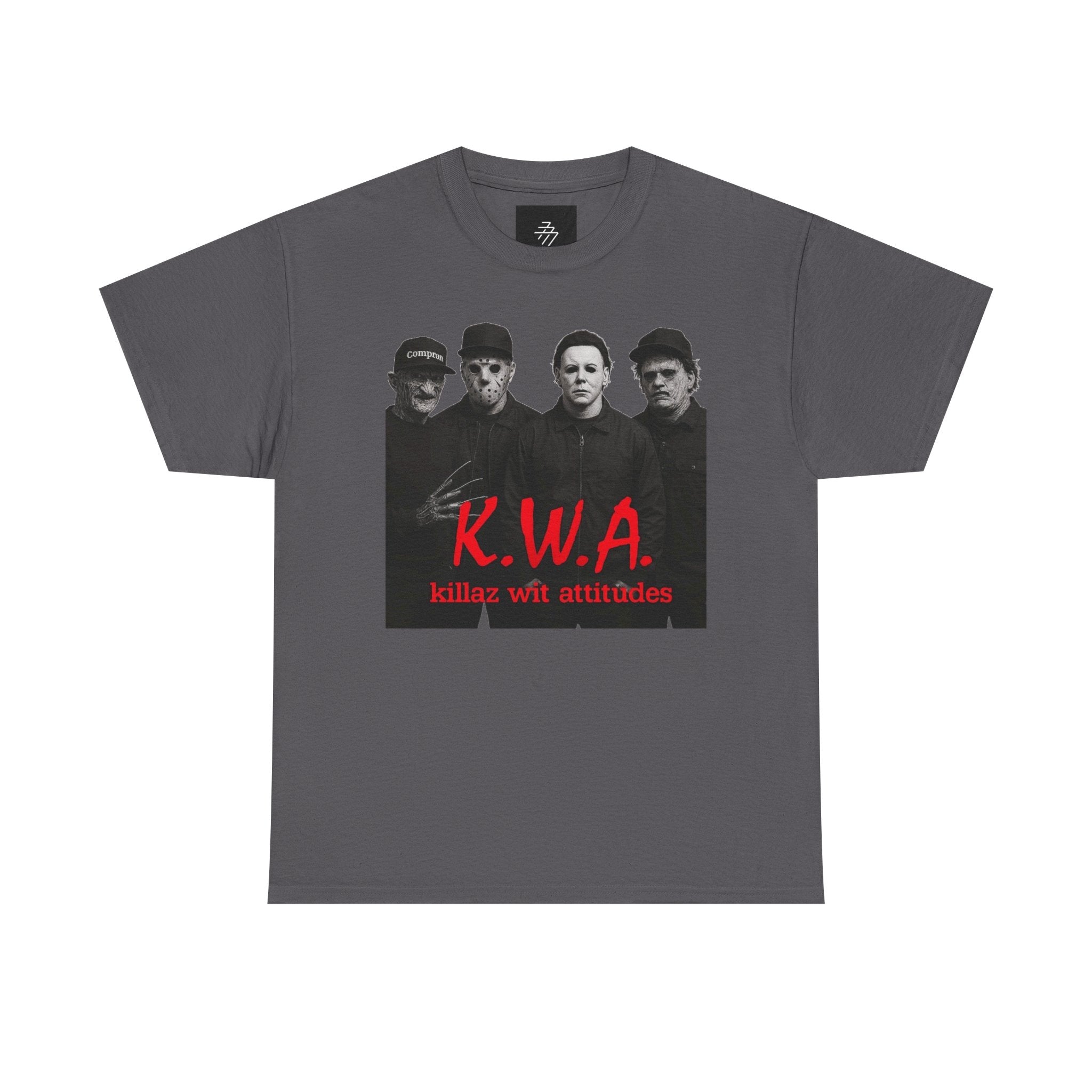 K.W.A. Band Photo Tee – "Killaz Wit Attitudes" Retro Rock T-Shirt