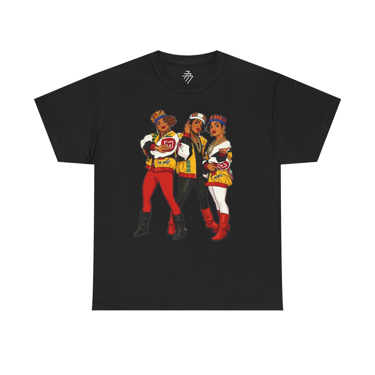 Retro Hip-Hop Crew Vintage 80s Female Rap Trio Salt N Pepa Graphic Tee