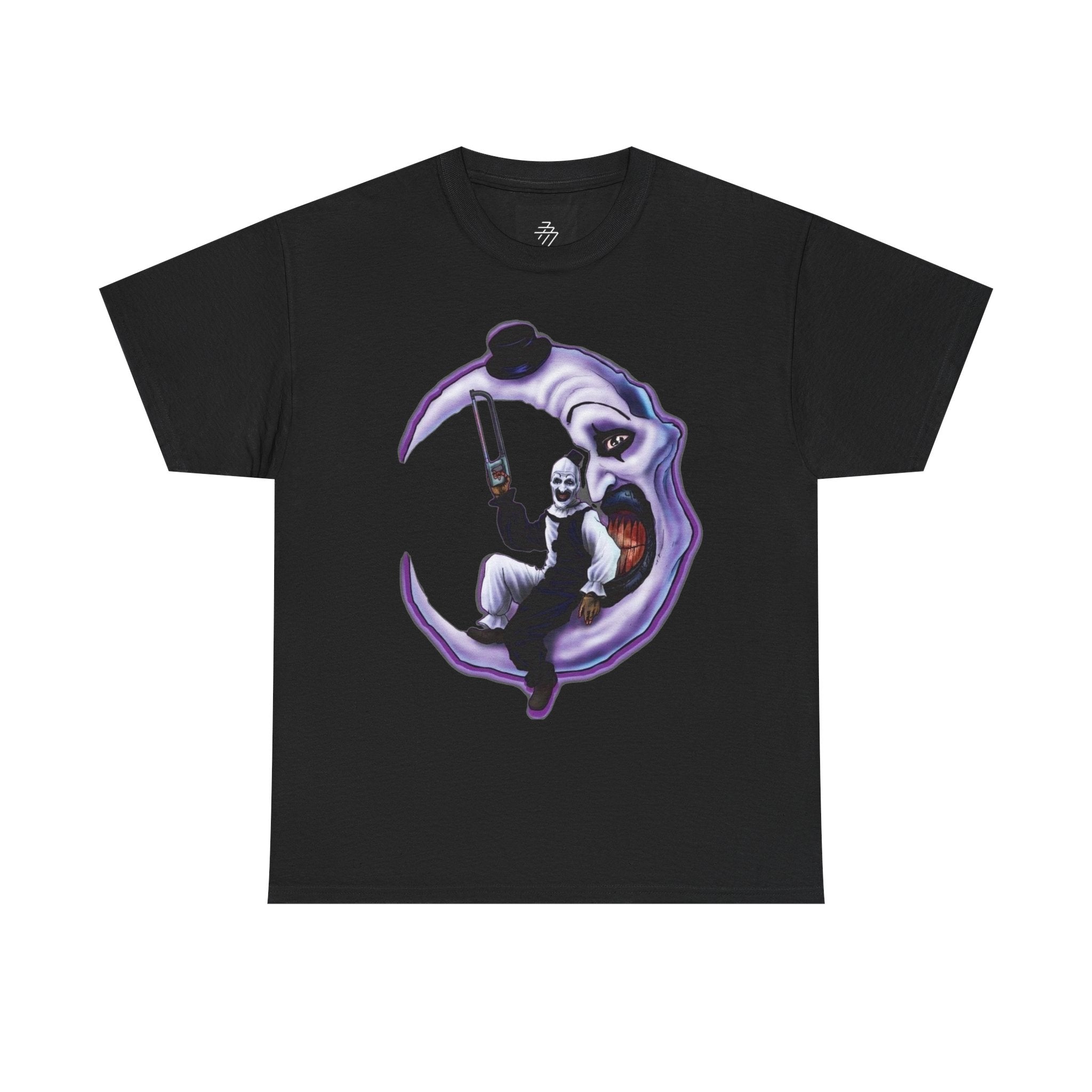 Art The Clown Crescent Moon Grim Reaper Horror Graphic T-Shirt