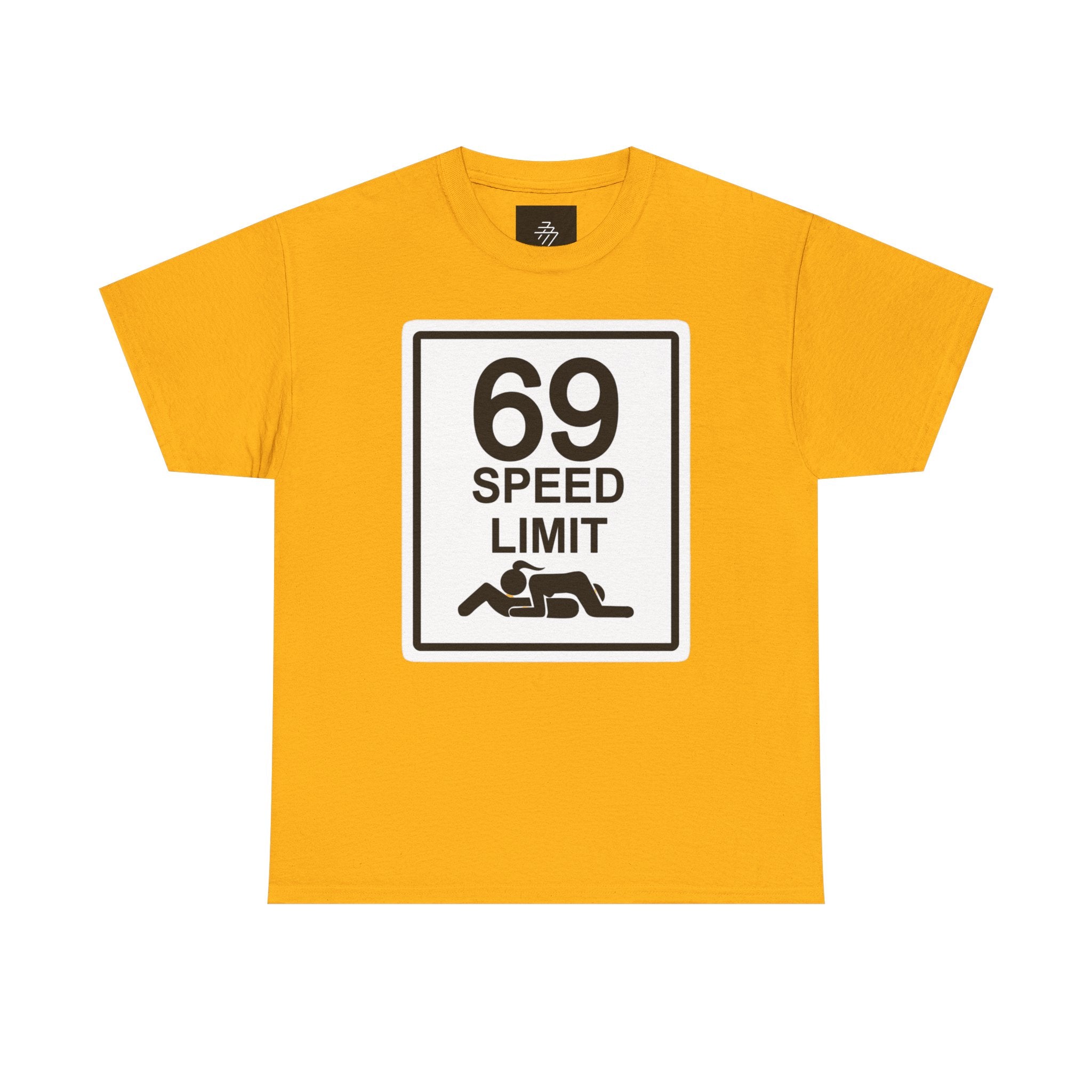 Graphic Tee — "69 Speed Limit" Funny Road Sign T-Shirt