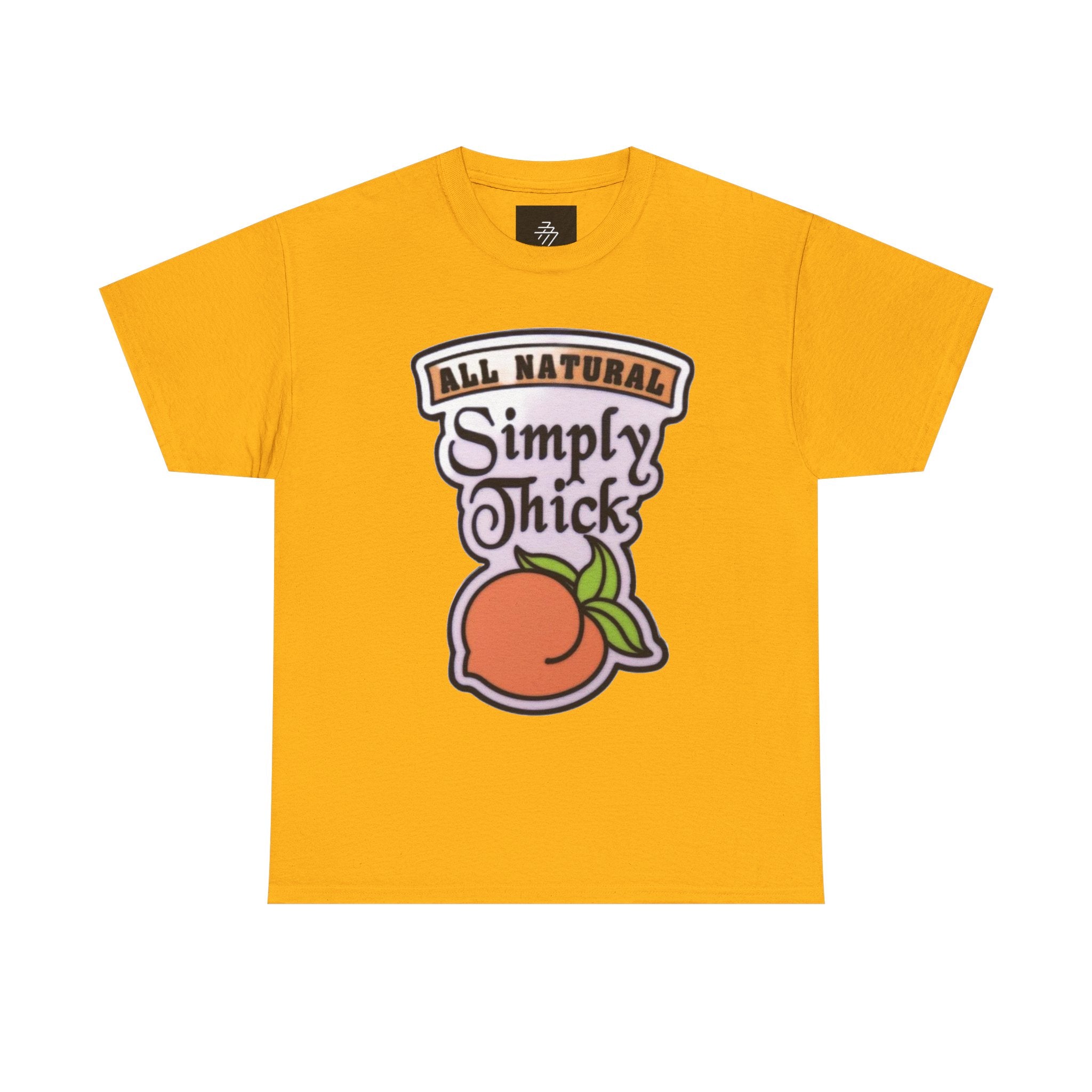 Simply Chicks 'All Natural' Peach Graphic Tee