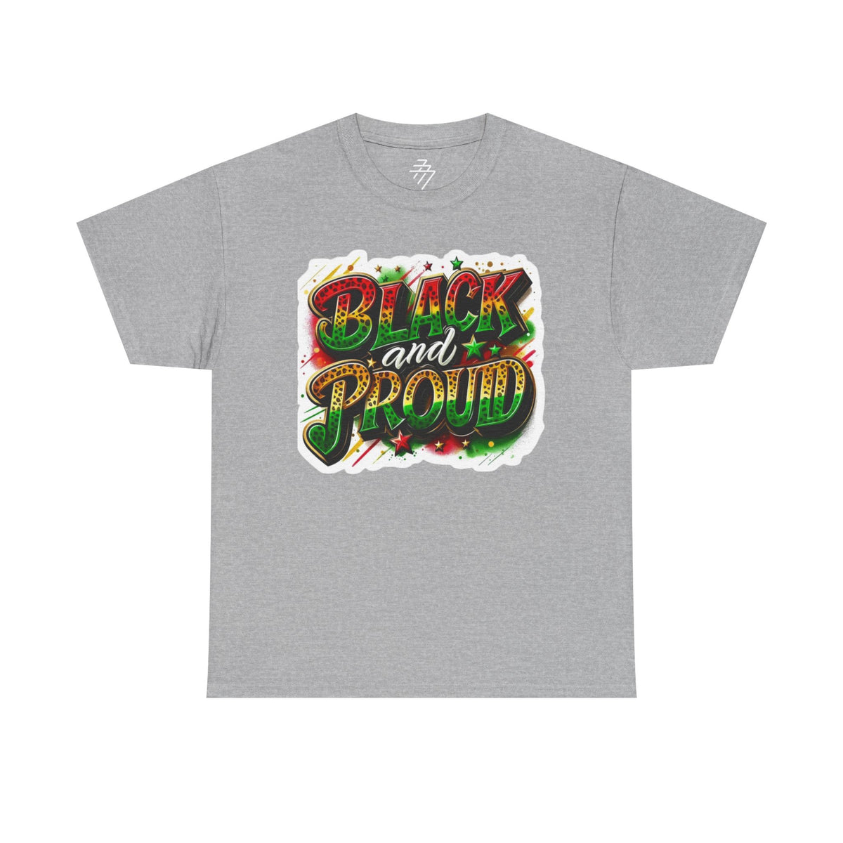 "Black and Proud" Bold Graffiti Pride Tee