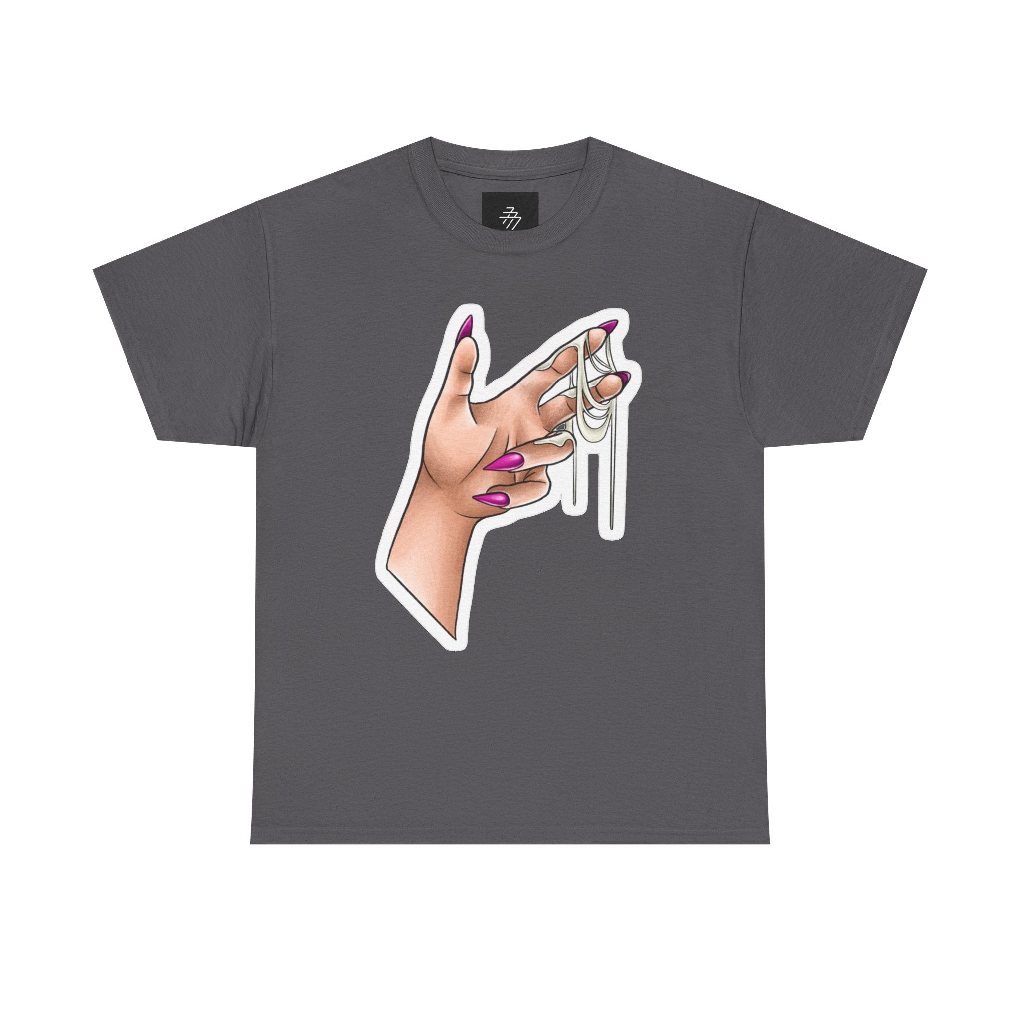 Slimy with Cum on Hand Graphic Tee