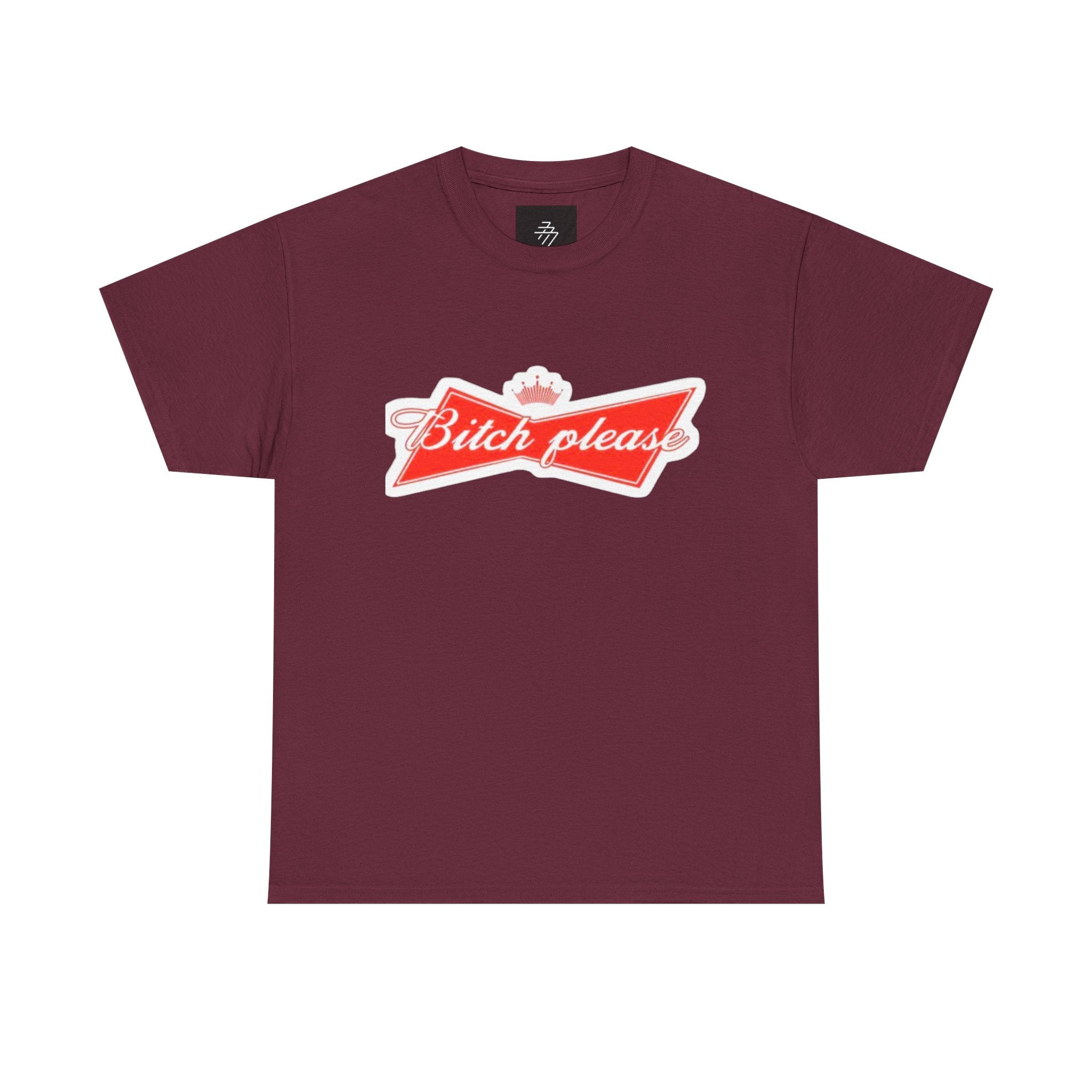 Graphic Tee — "Bitch Please" Retro Script Logo