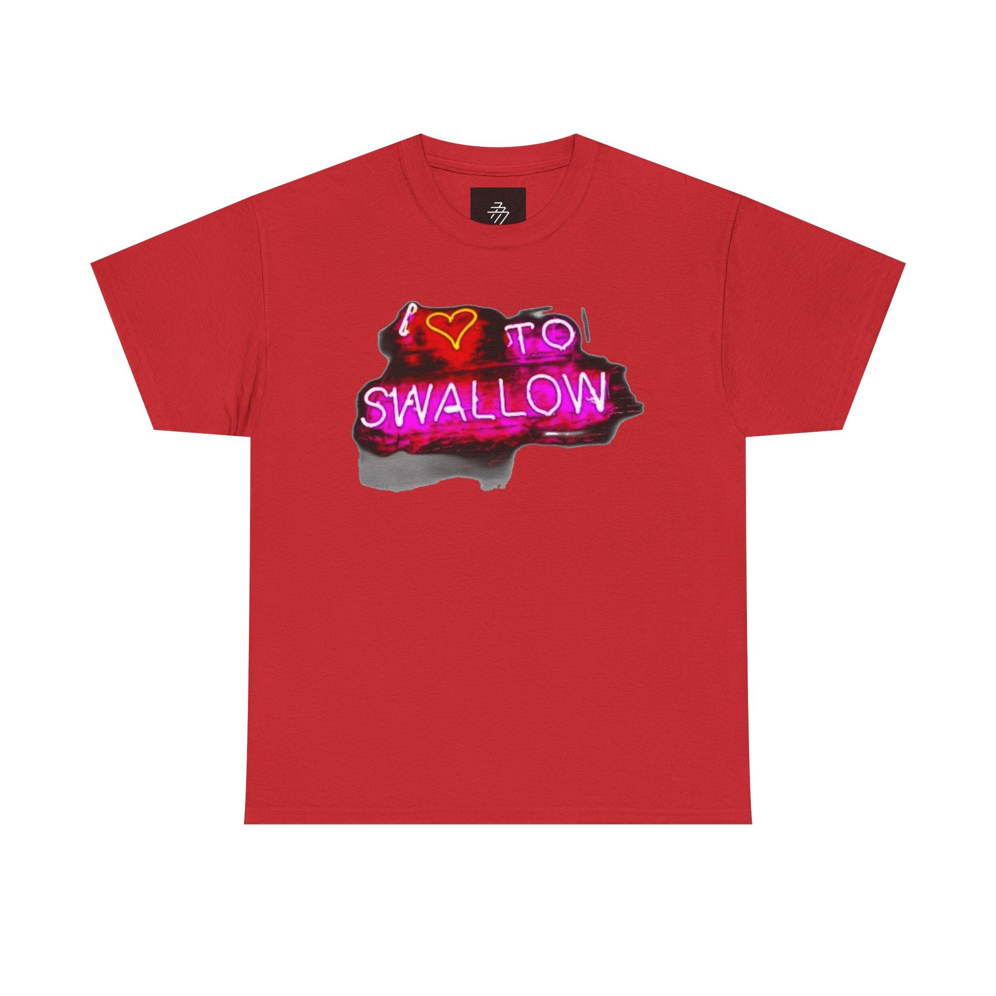 Graphic Tee — "I  to Swallow" Neon Sign T-Shirt