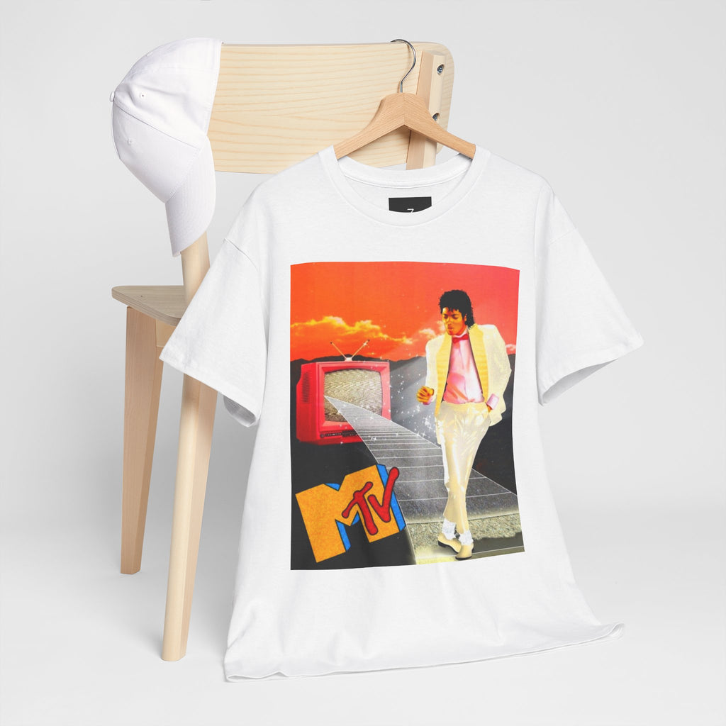 Retro MTV Michael Jackson Tee — 80s Pop Icon Graphic T-Shirt
