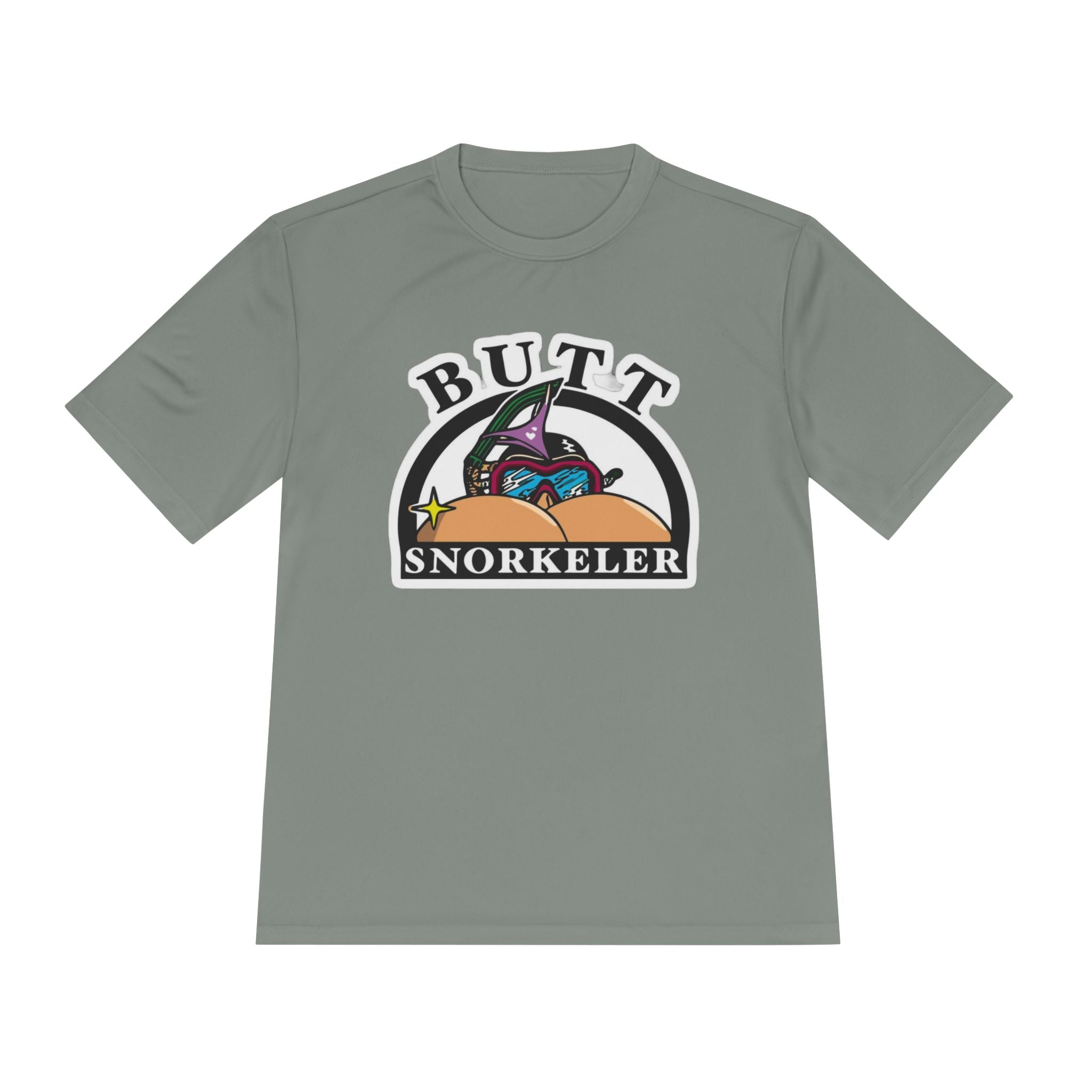 Butt Snorkeler Tee | Funny Beach Graphic Shirt, Retro Diving Design