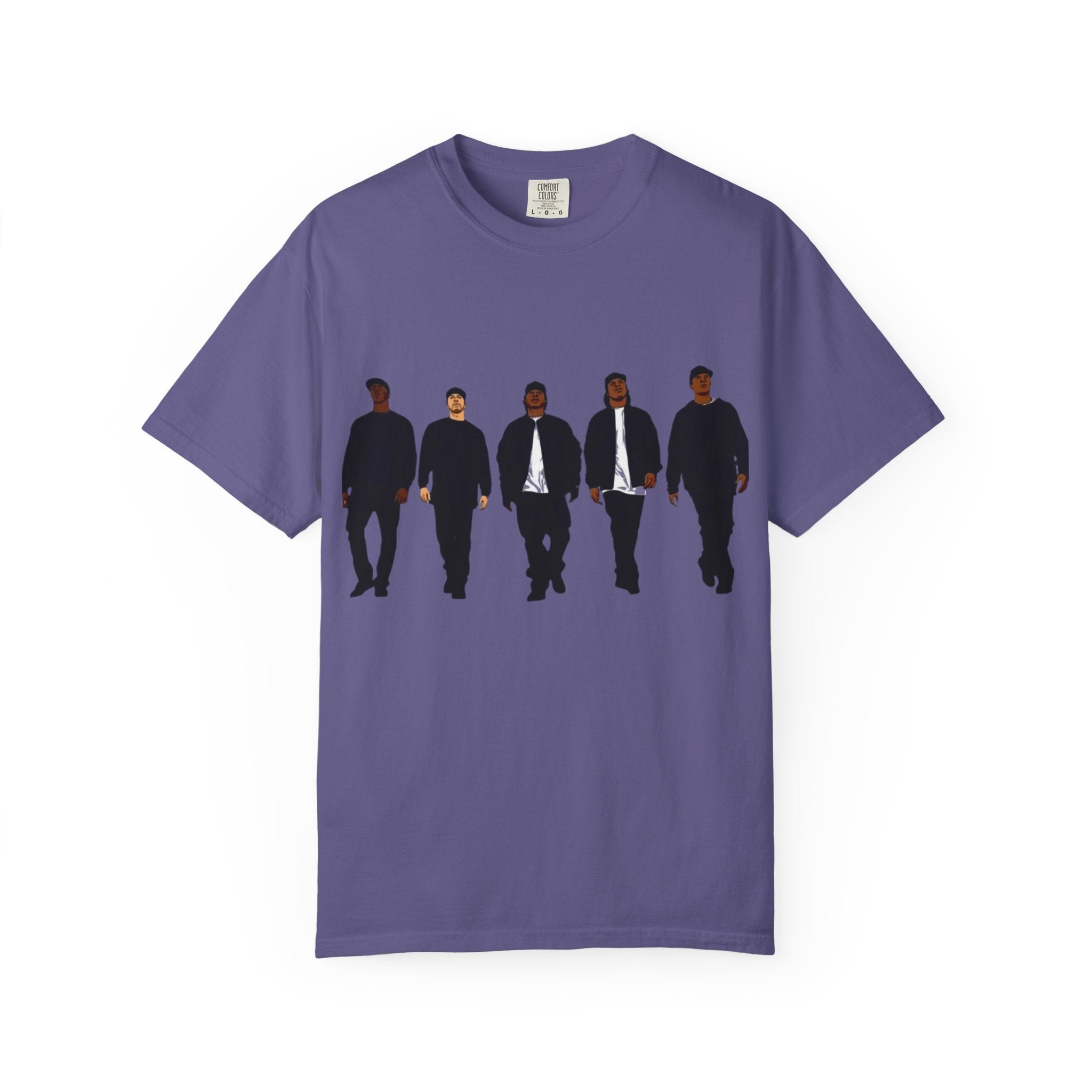 Silhouetted Crew Walk LA Logo T-shirt | Street Scene Graphic