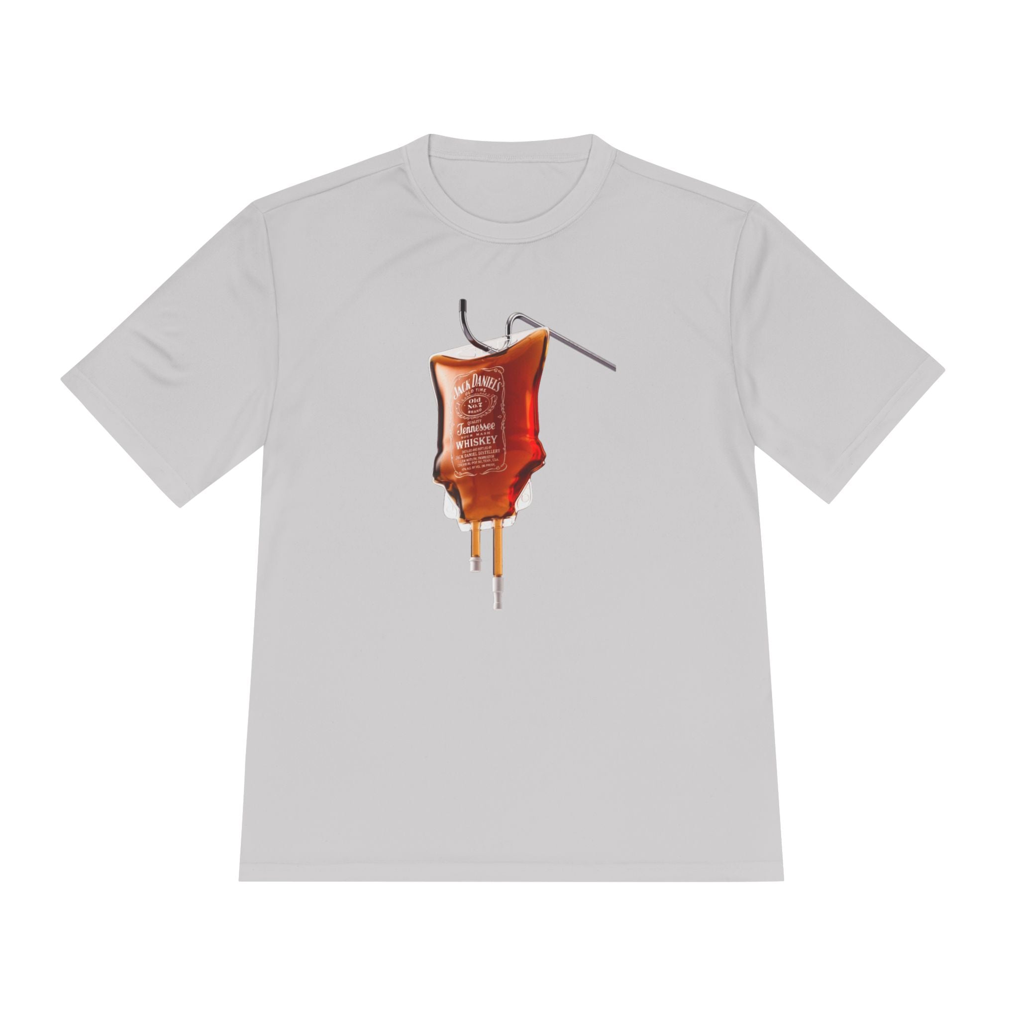 IV Bag Whiskey Drip Tee | Medical Alcohol Bottle Graphic, Unisex Moisture Wicking Tee, Nurse Gift, Doctor Shirt, Healthcare Apparel,