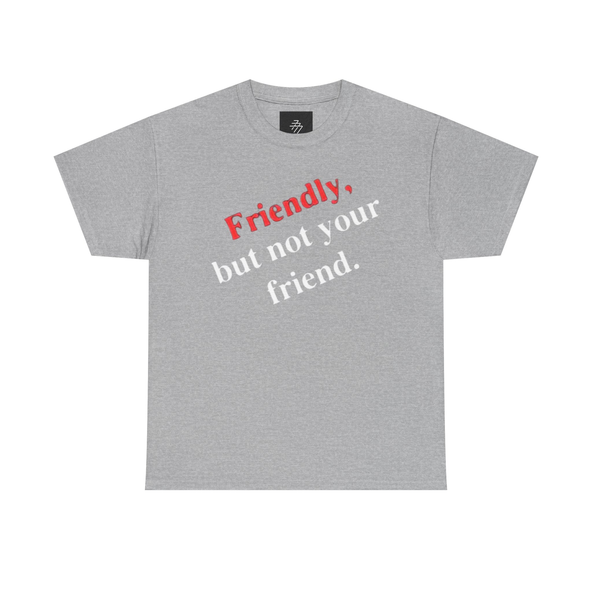 Friendly But Not Your Friend Tee — Sassy Statement Graphic T-Shirt