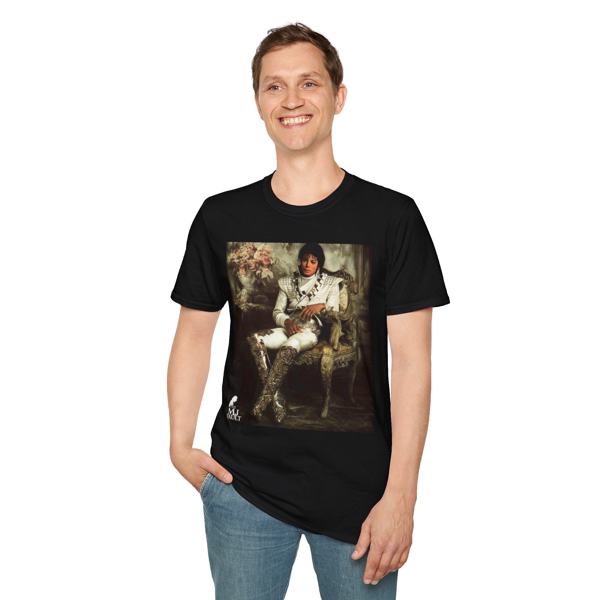 Regal Portrait Graphic T-Shirt | Vintage Royalty Art Tee