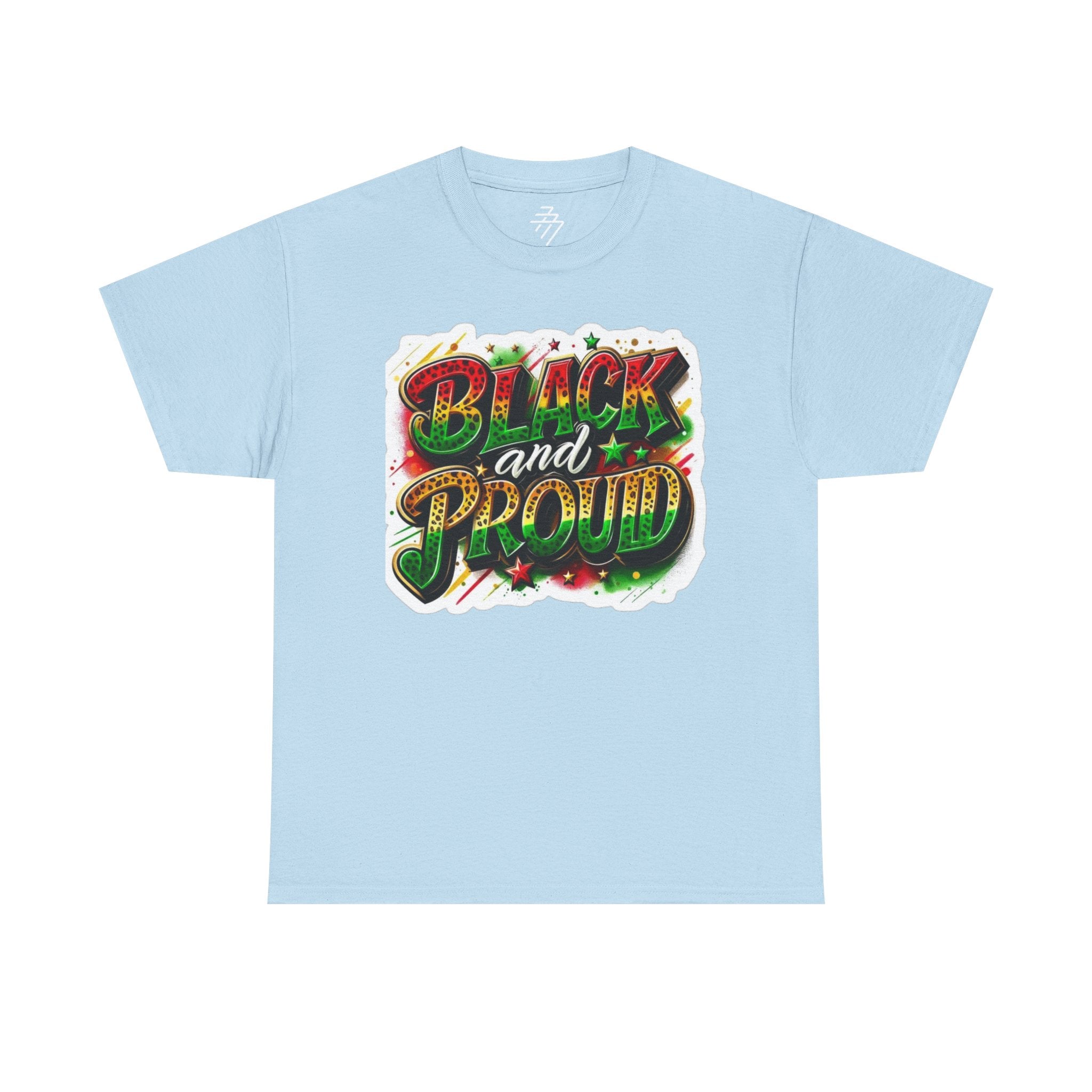 "Black and Proud" Bold Graffiti Pride Tee