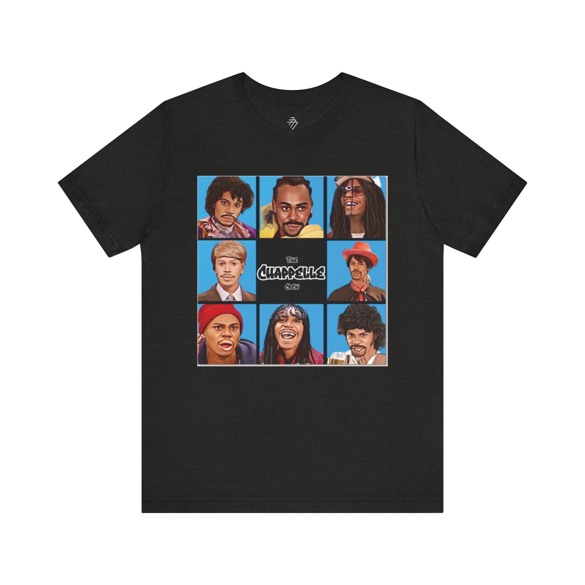 Retro Comedy Cast Grid Tee | Character Portraits, Pop Art Shirt
