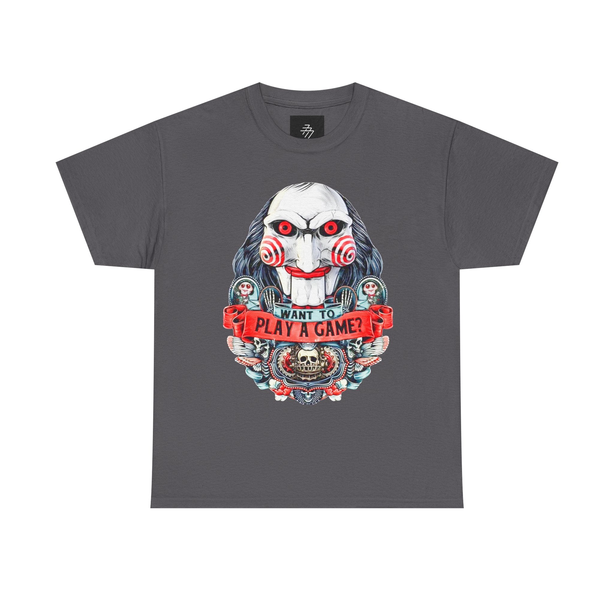 Horror 'Want to Play a Game?' Graphic Tee