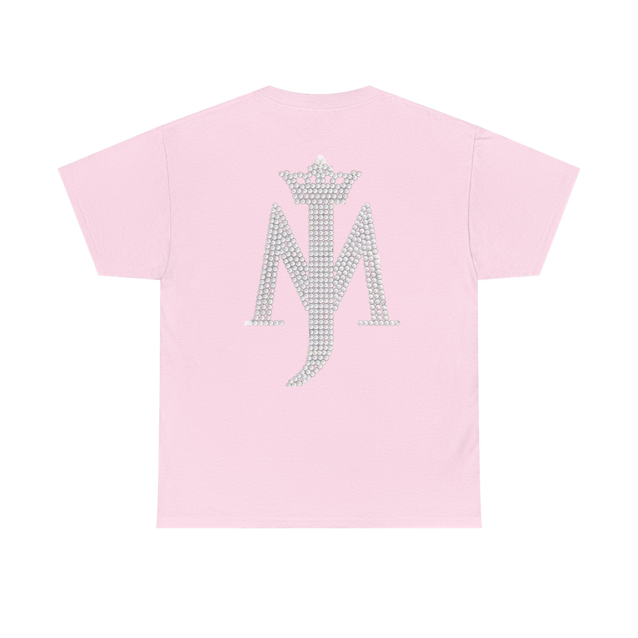 King Michael Jackson Graphic Tee — MJ Crowned Portrait & Rhinestone Monogram Back