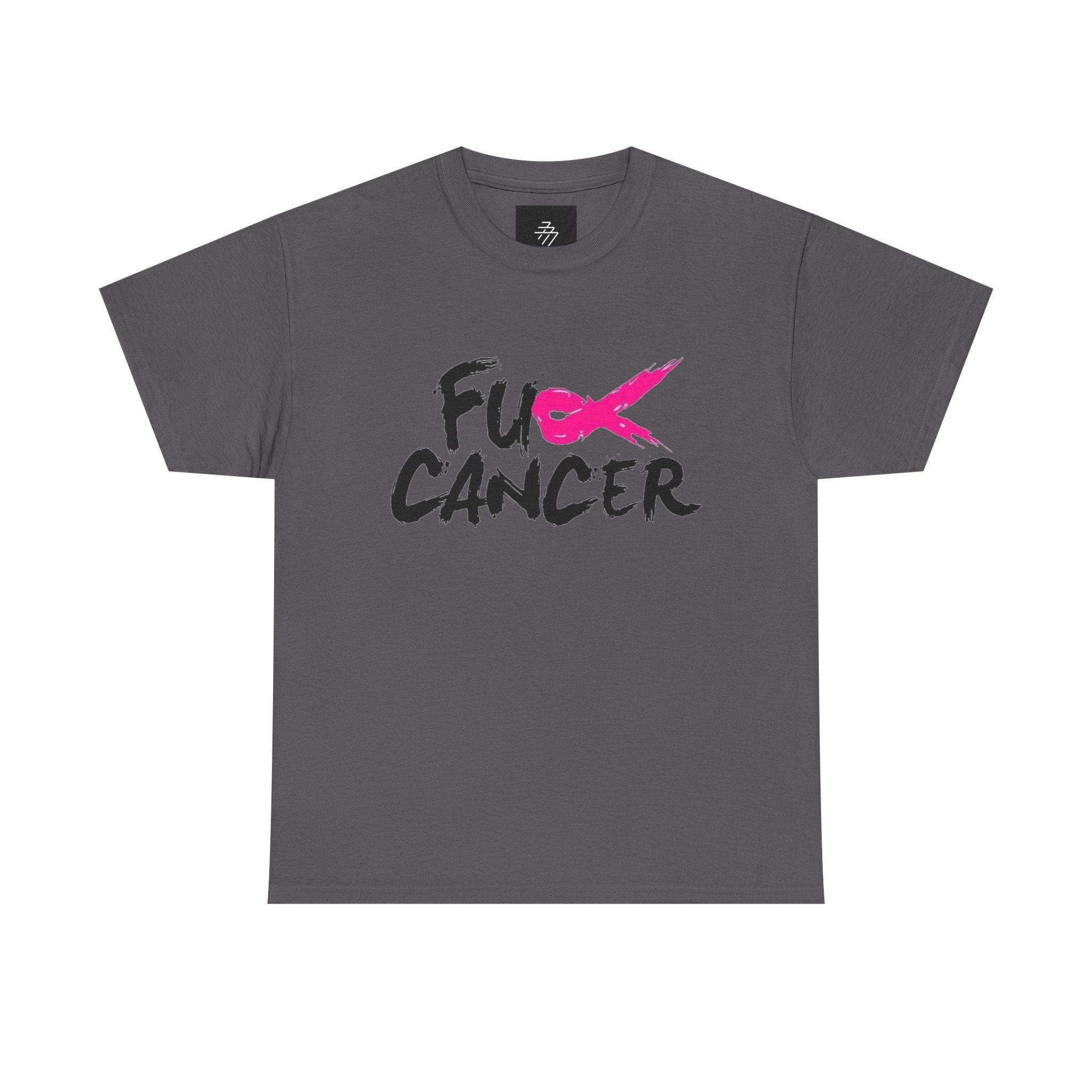 Fuck Cancer Bold Pink Ribbon Breast Cancer Awareness Tee
