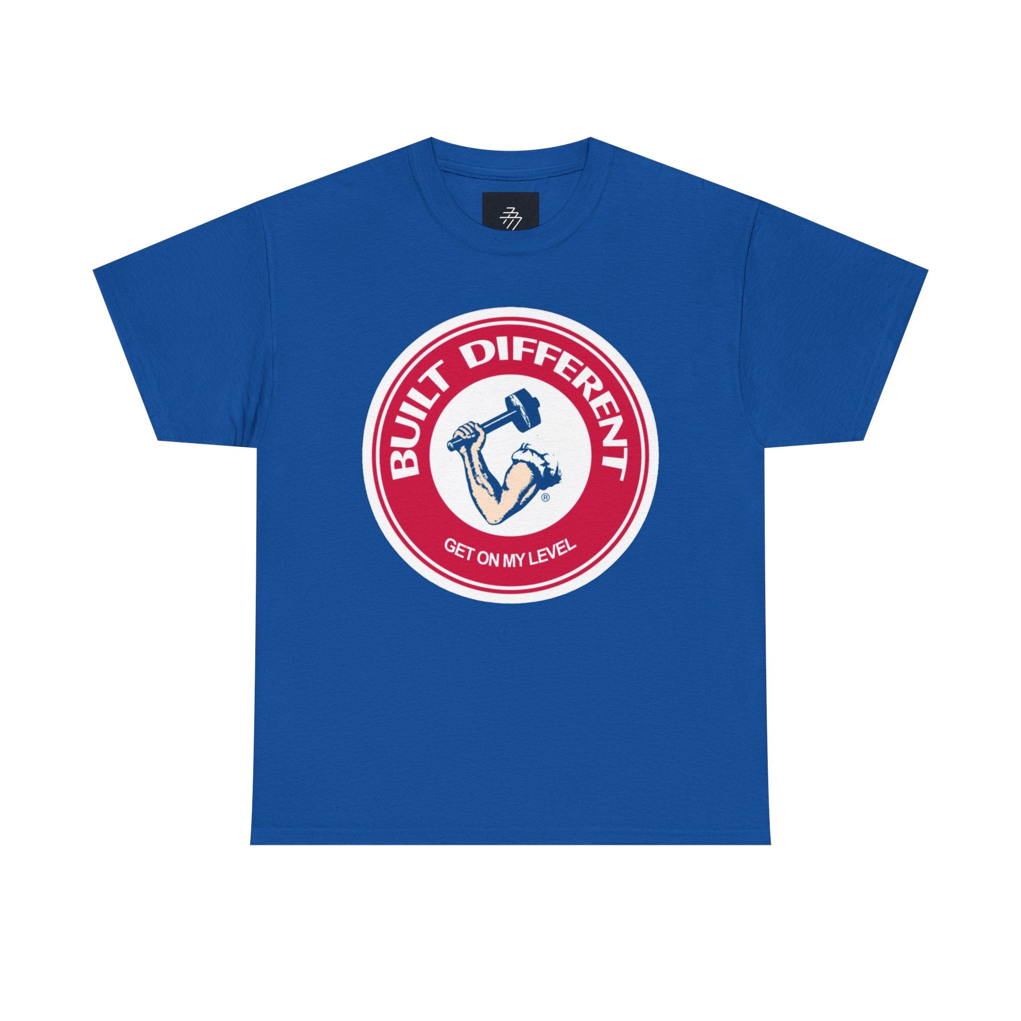 Built Different T-Shirt – "Get On My Level" Weightlifting Gym Tee