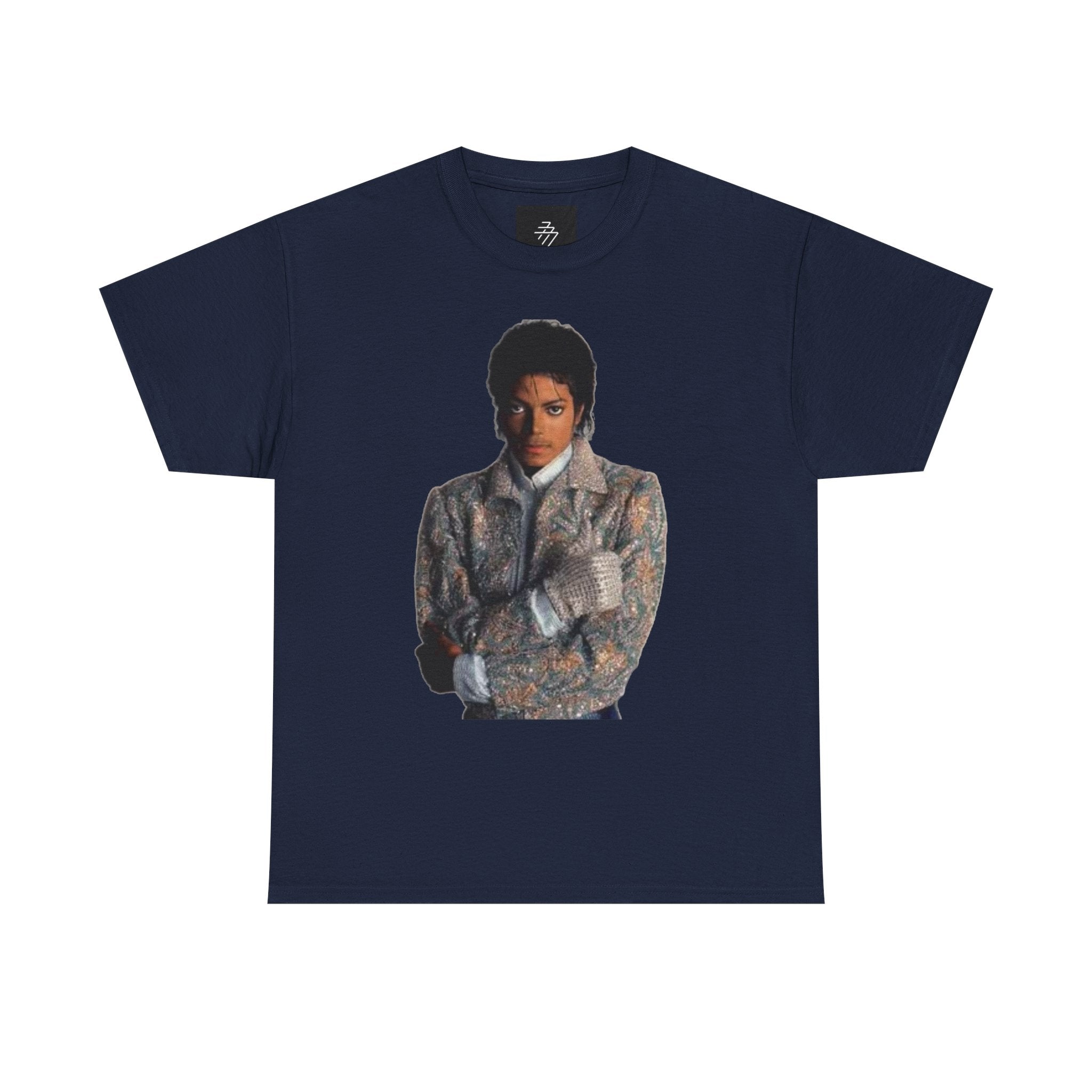 Rhinestone Crown Logo Tee — Vintage Pop Icon Portrait T-Shirt