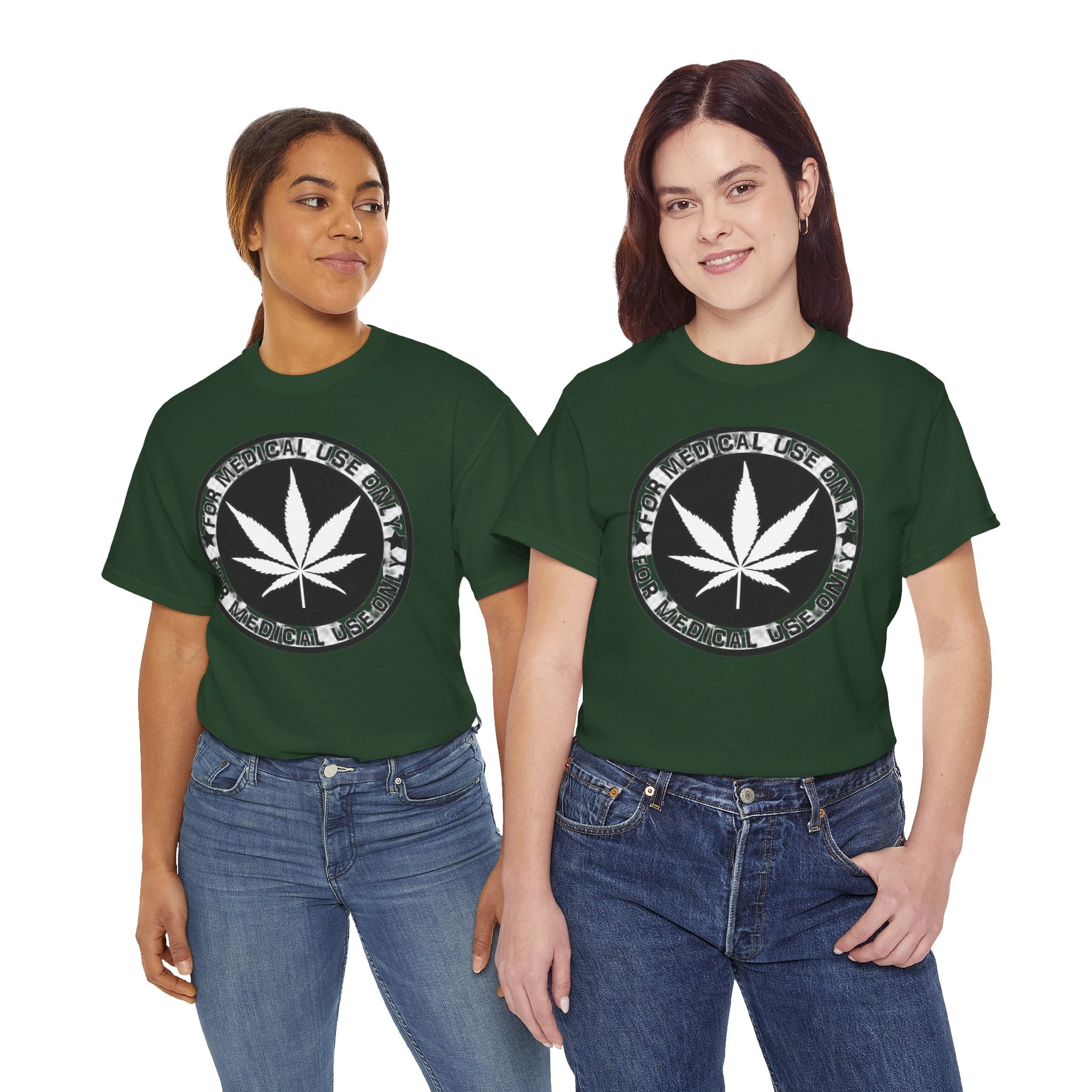 Medical Use Only Cannabis Leaf T-Shirt | Marijuana Logo Tee