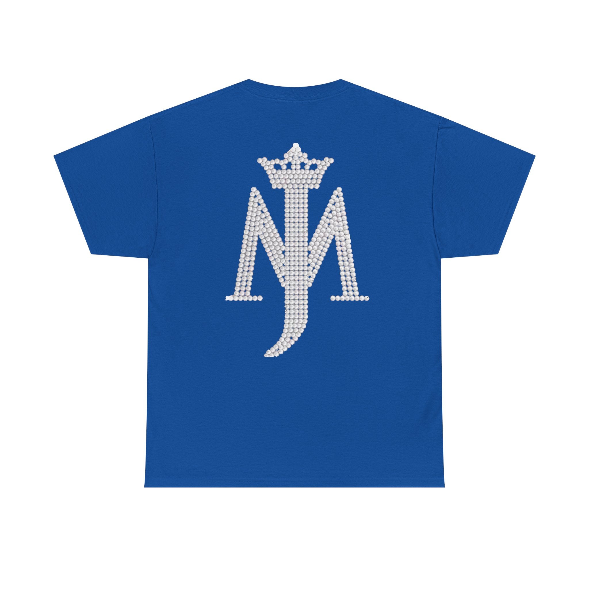 King Michael Jackson Graphic Tee — MJ Crowned Portrait & Rhinestone Monogram Back