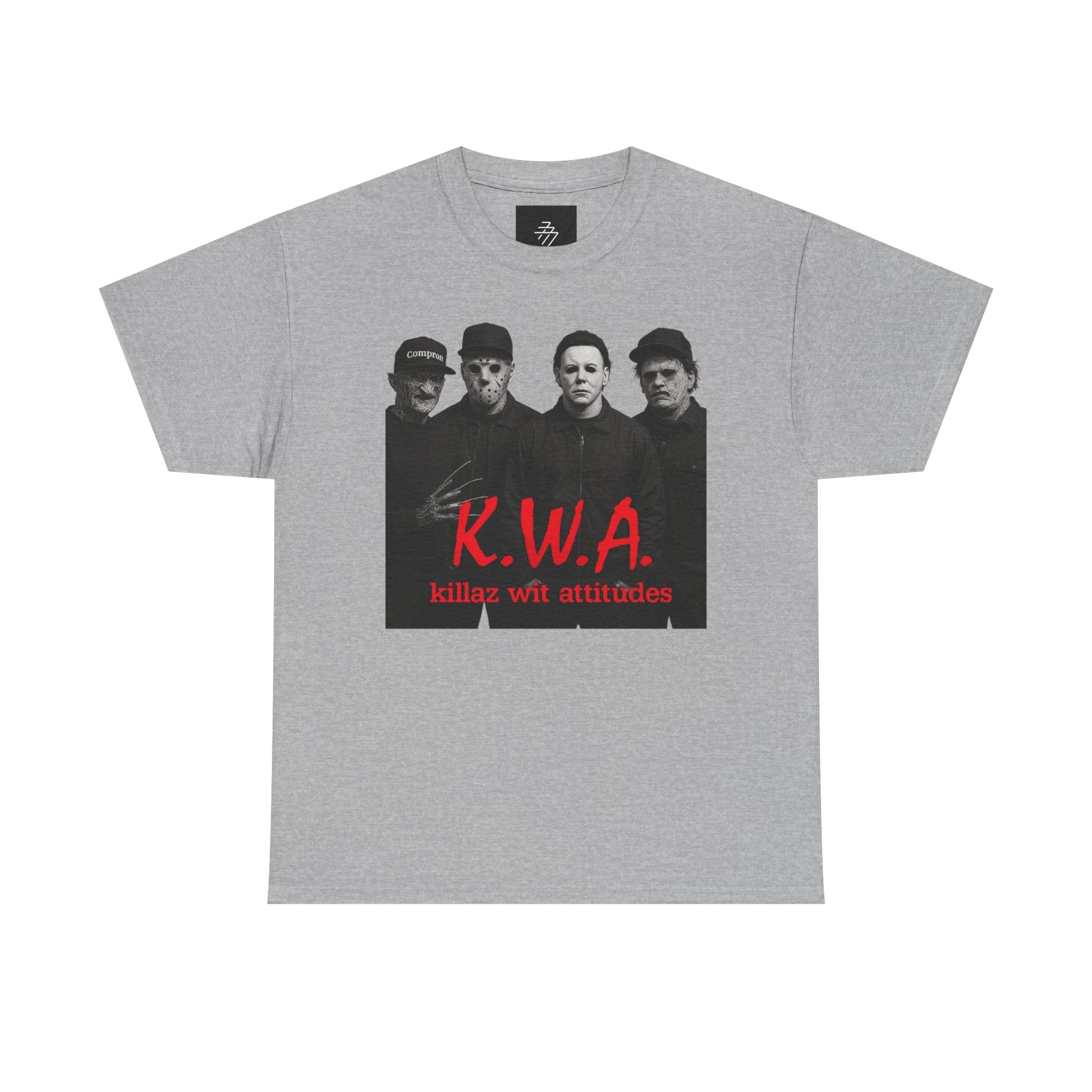 K.W.A. Band Photo Tee – "Killaz Wit Attitudes" Retro Rock T-Shirt