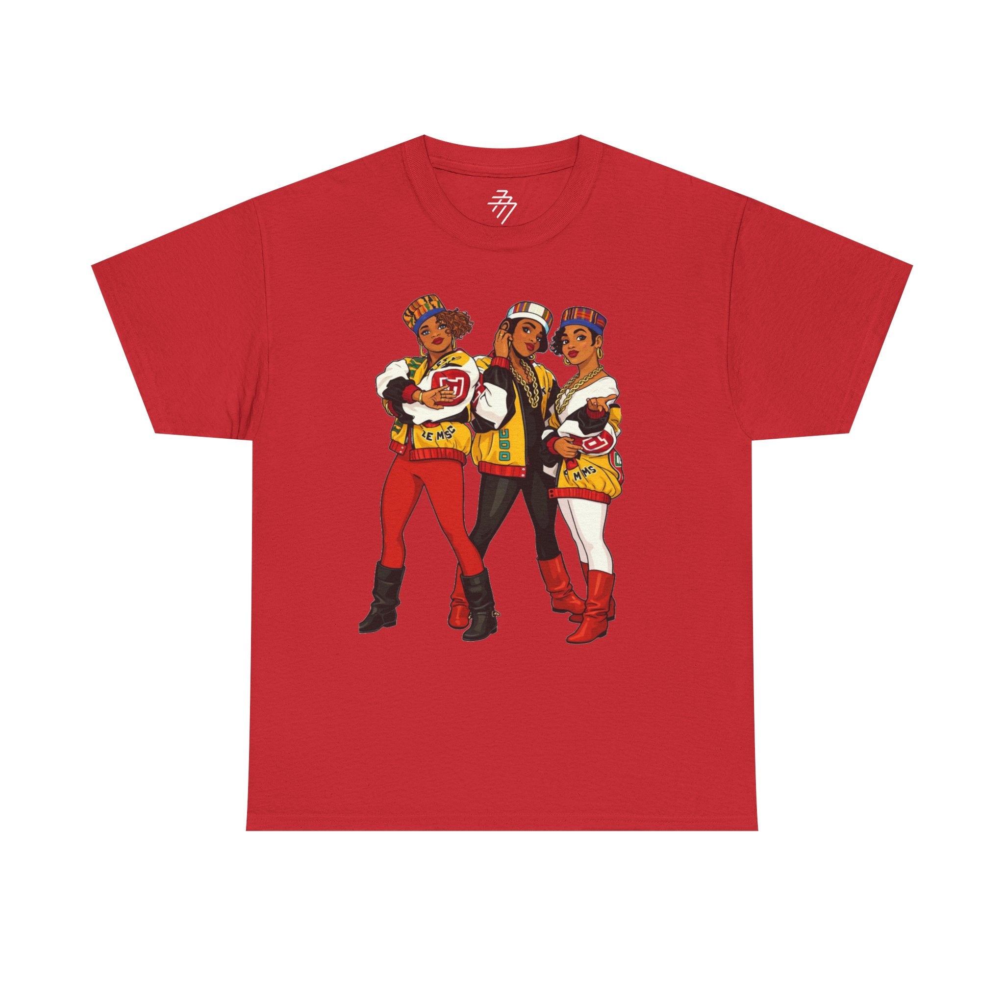 Retro Hip-Hop Crew Vintage 80s Female Rap Trio Salt N Pepa Graphic Tee