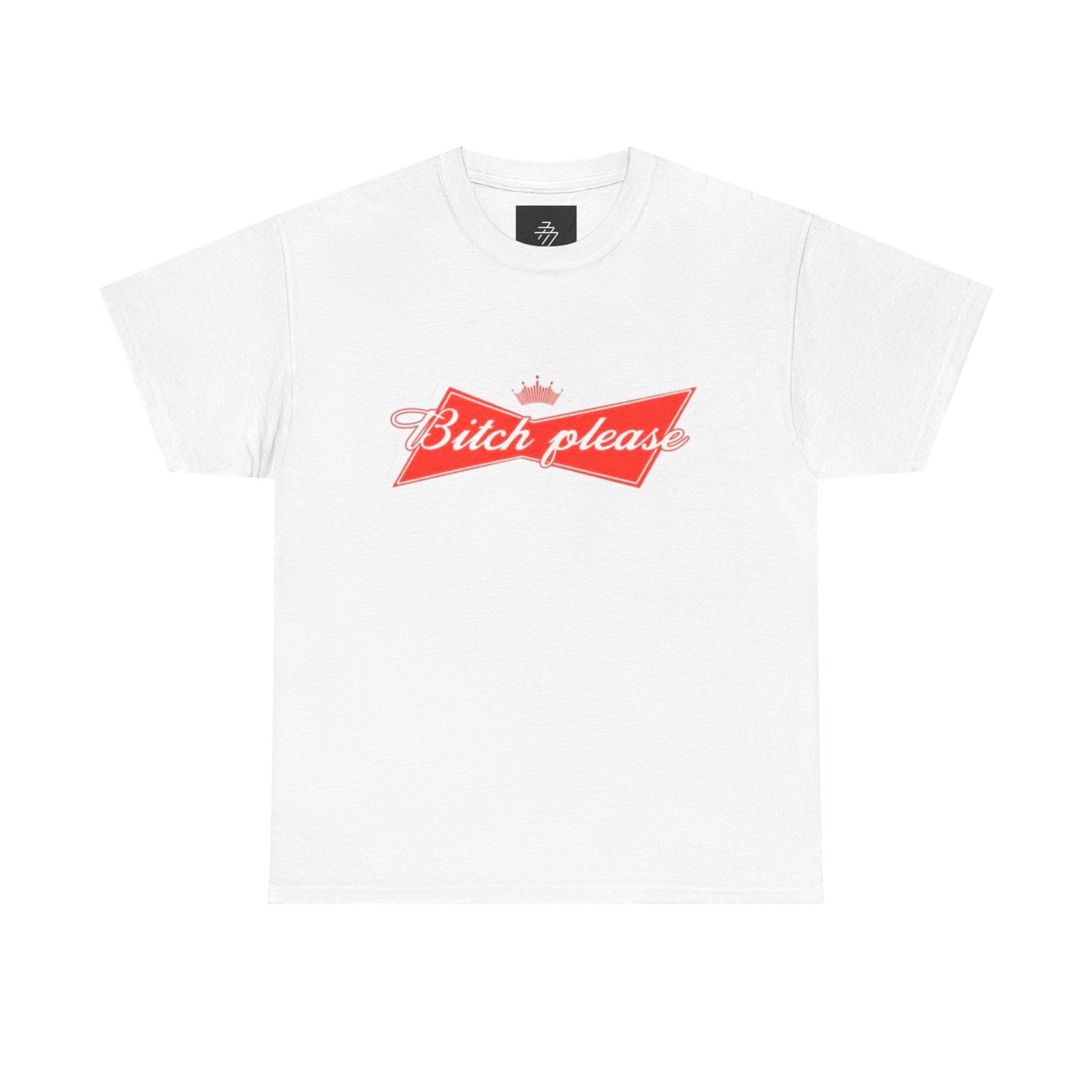 Graphic Tee — "Bitch Please" Retro Script Logo