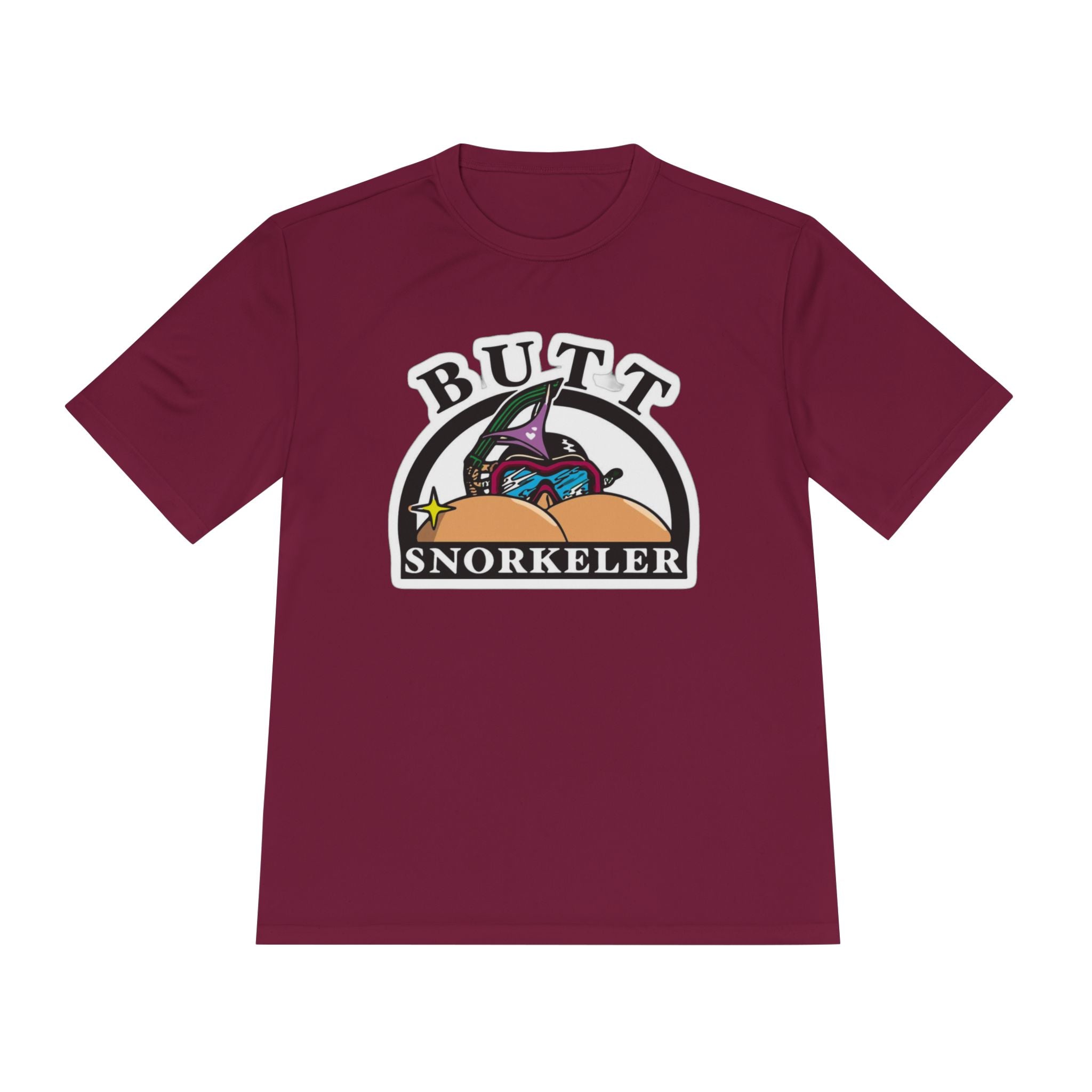 Butt Snorkeler Tee | Funny Beach Graphic Shirt, Retro Diving Design