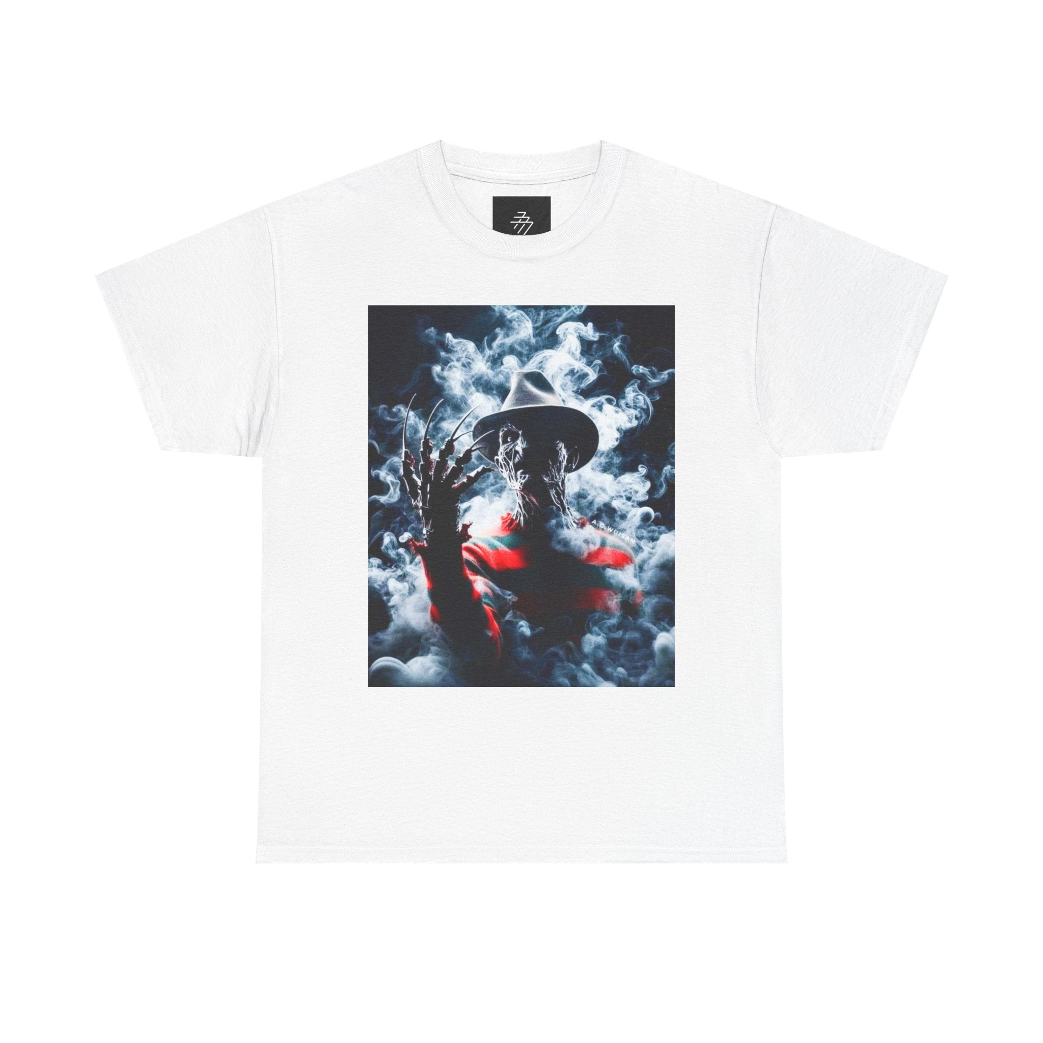 Horror Portrait Tee — Smoky Freddy-Inspired Nightmare Graphic T-Shirt