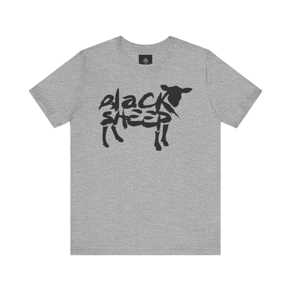 Black Sheep Graphic Tee - 'Black Sheep' Script & Silhouette T-Shirt