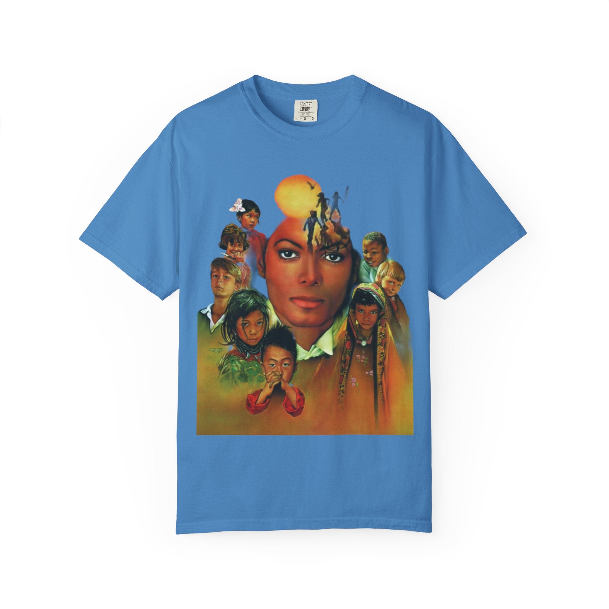 Keep Calm Heal the World T-shirt | Retro Portrait Graphic Tee
