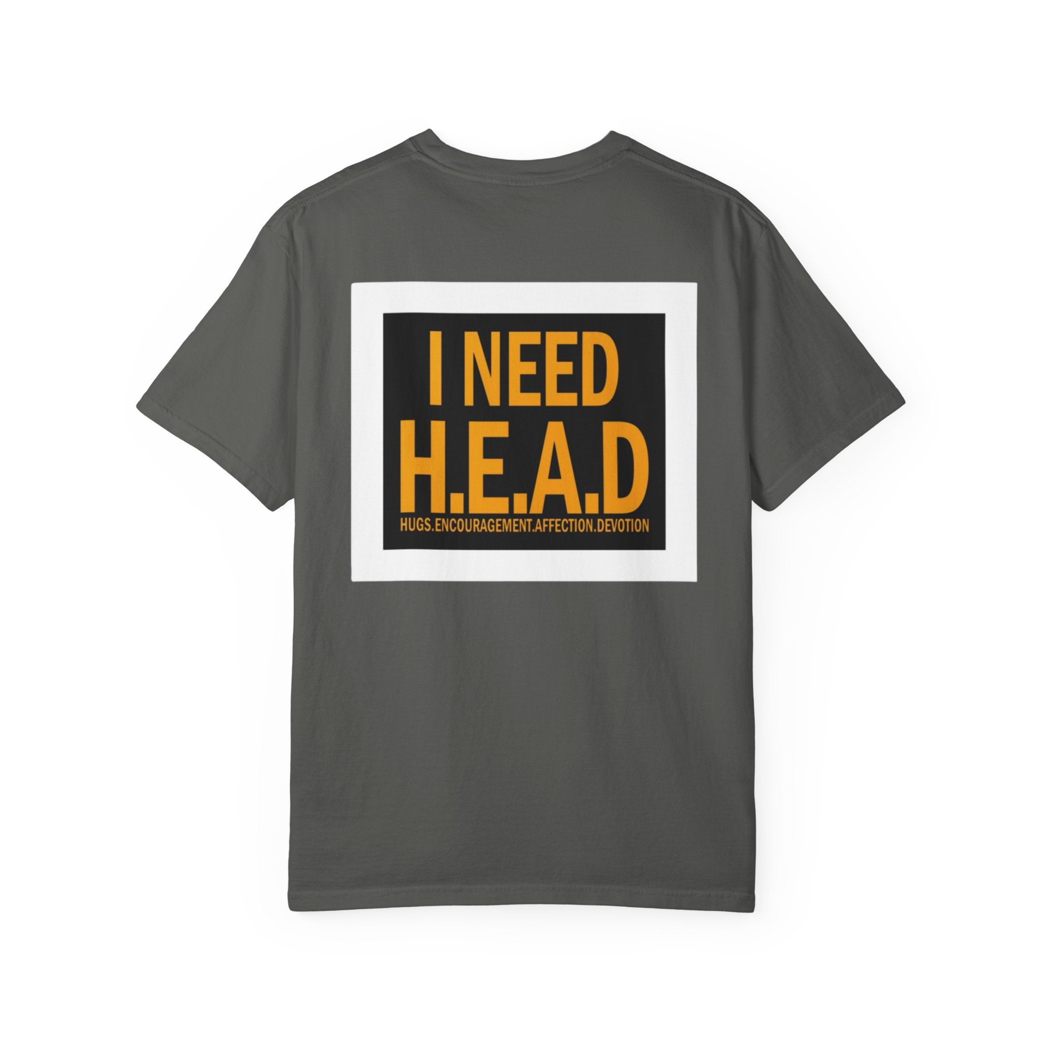 I Need H.E.A.D. graphic tee | Retro woman profile illustration T-shirt