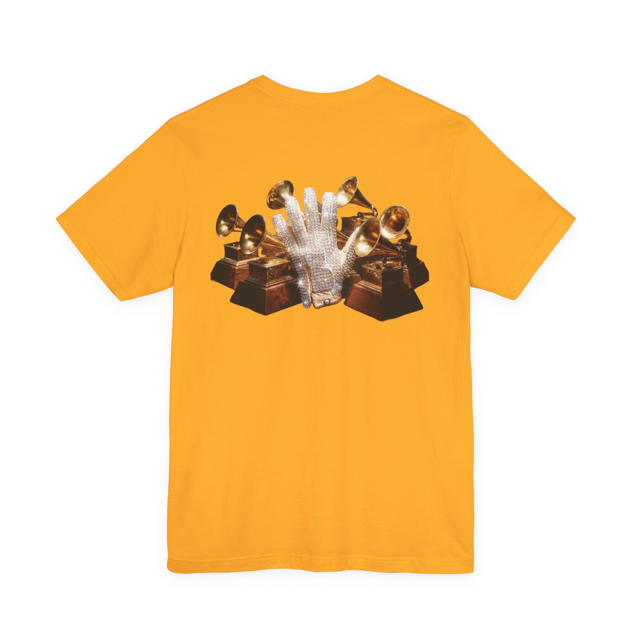 40 Thriller Album Photo Tee | Back Grammy Trophy Graphic