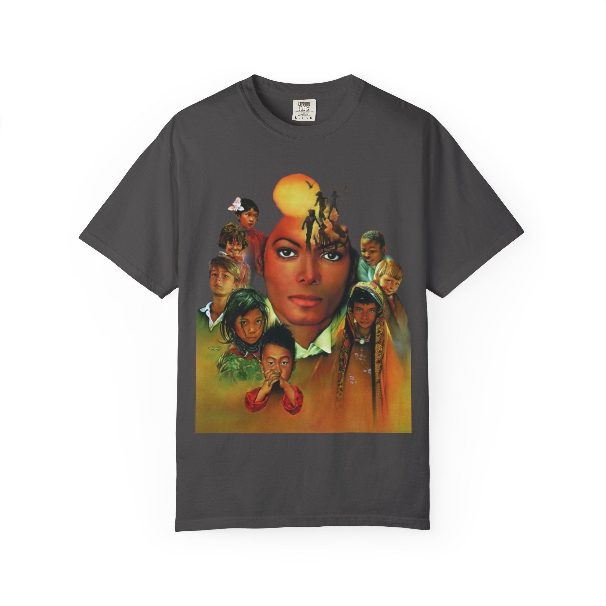 Keep Calm Heal the World T-shirt | Retro Portrait Graphic Tee