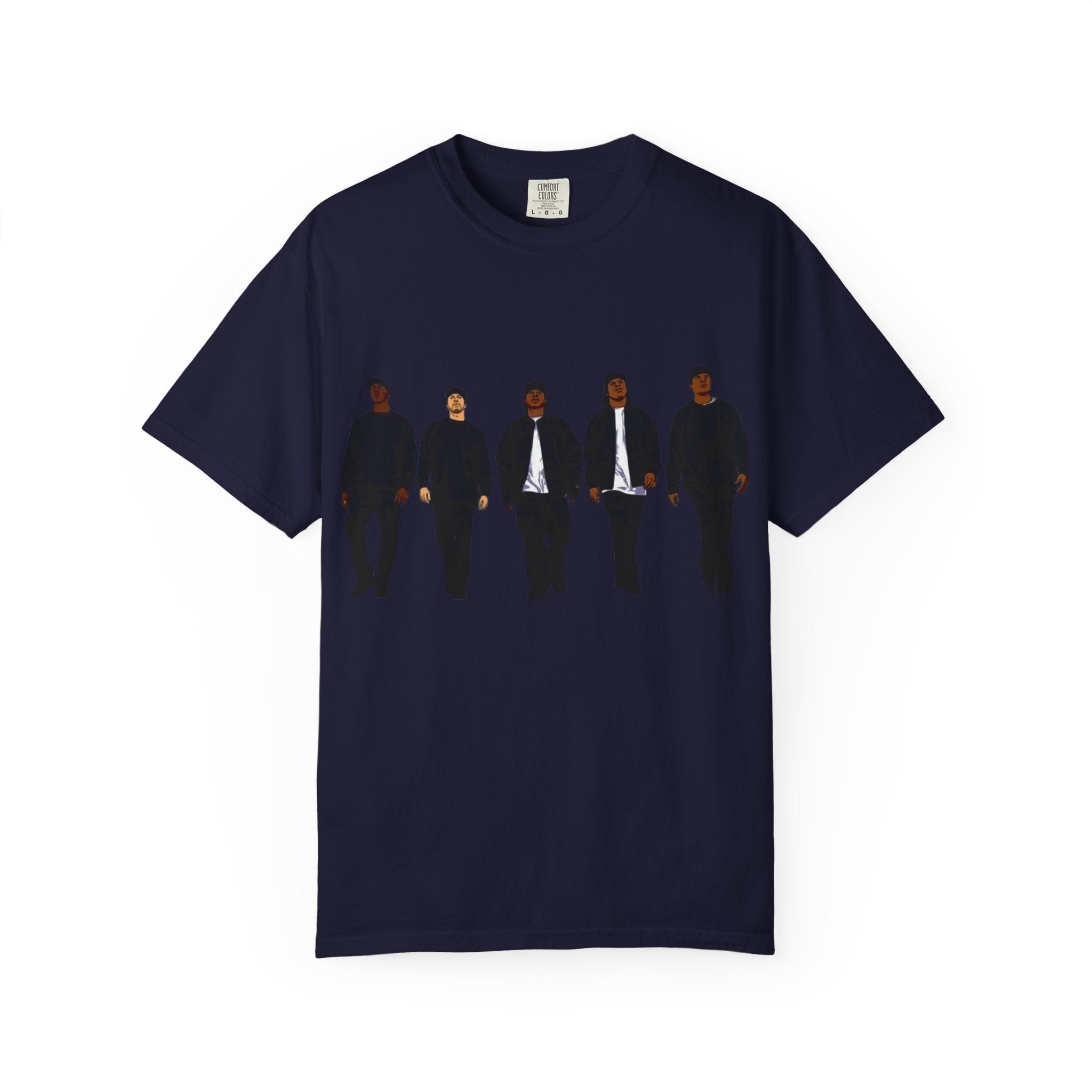 Silhouetted Crew Walk LA Logo T-shirt | Street Scene Graphic